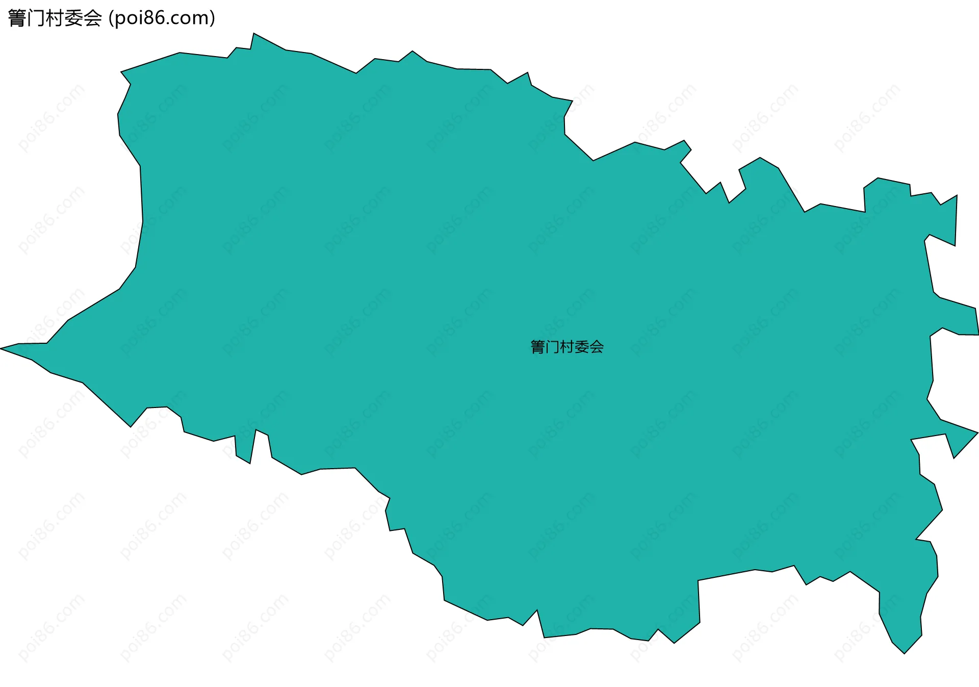 箐门村委会边界地图