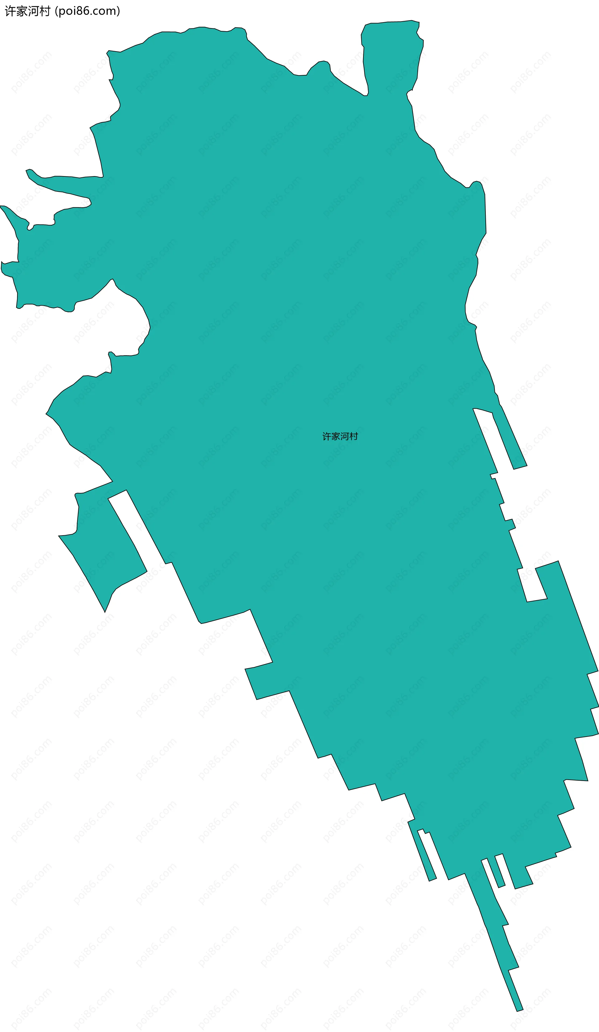 许家河村边界地图