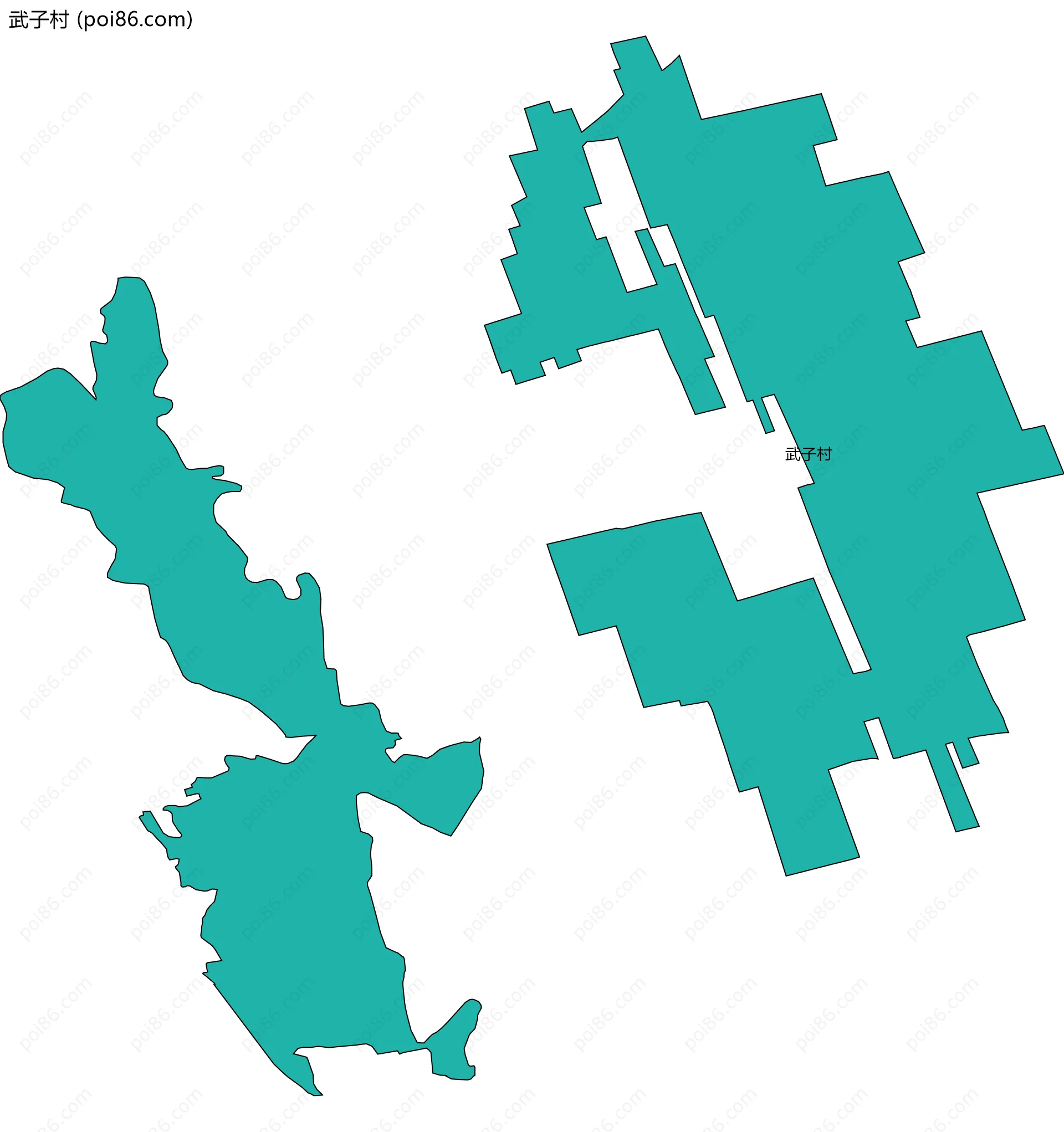 武子村边界地图