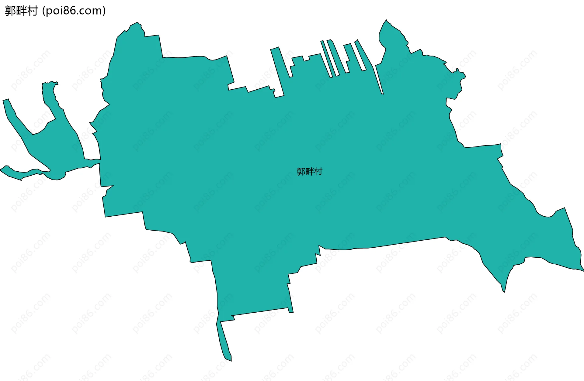 郭畔村边界地图