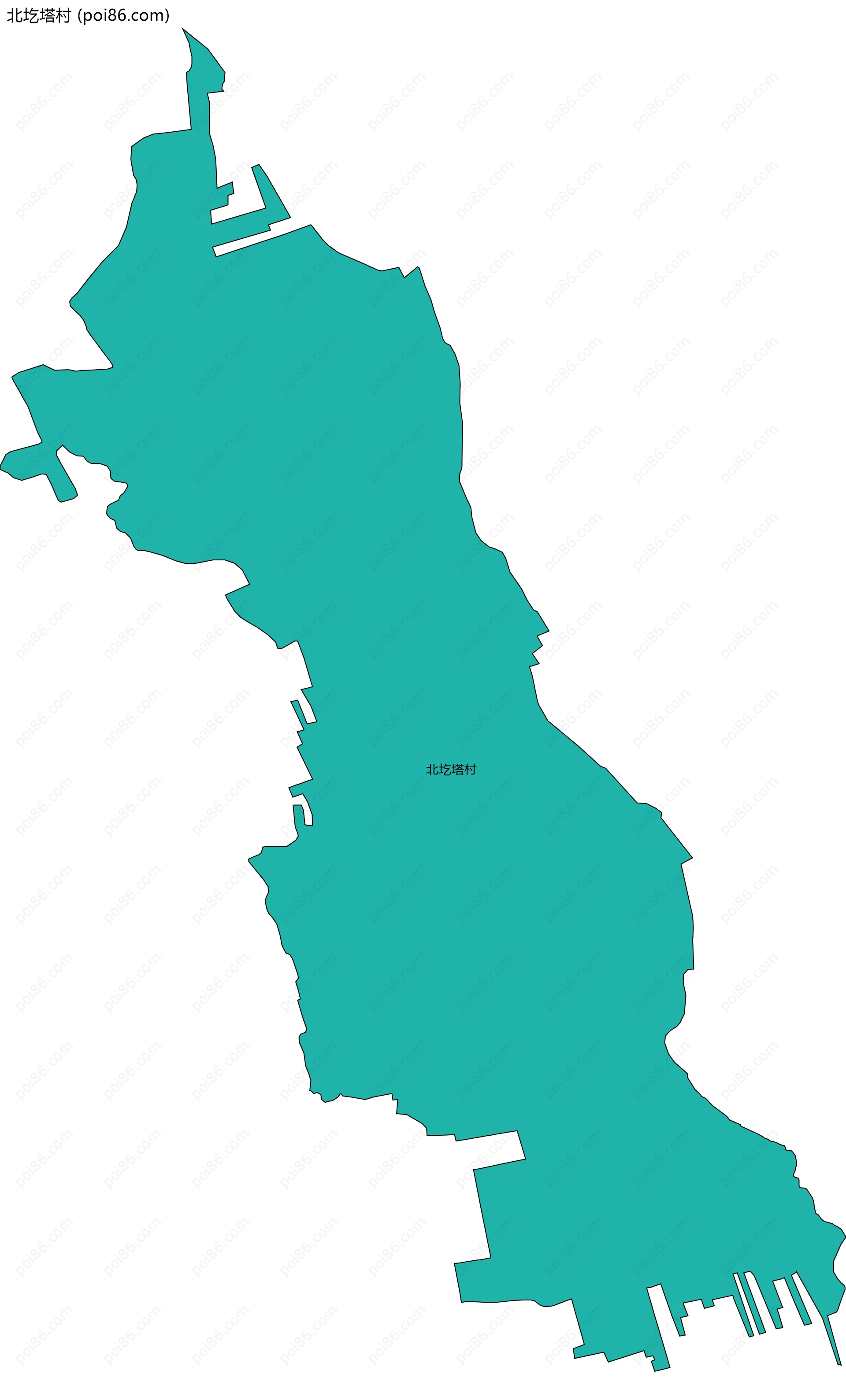 北圪塔村边界地图