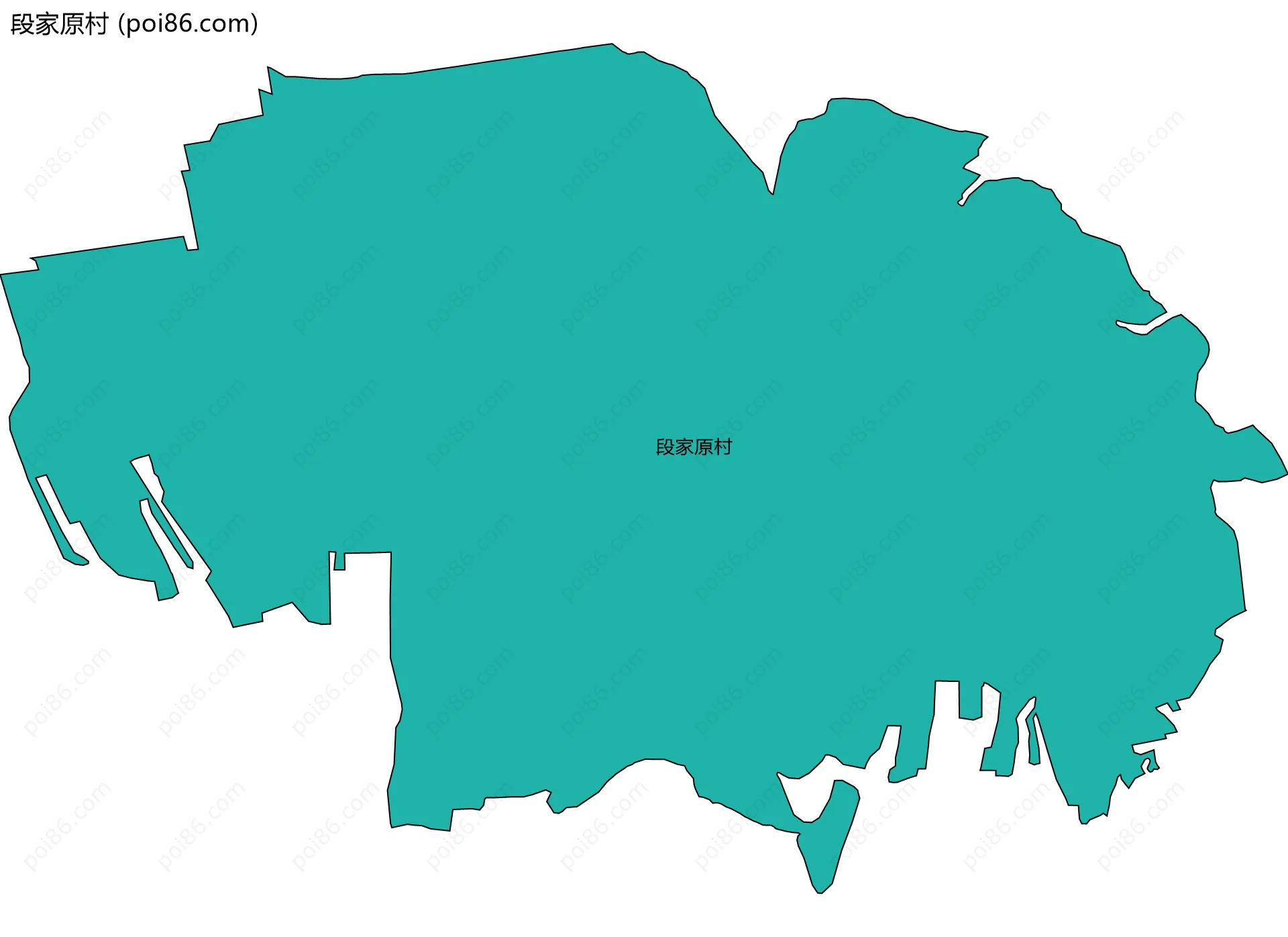 段家原村边界地图
