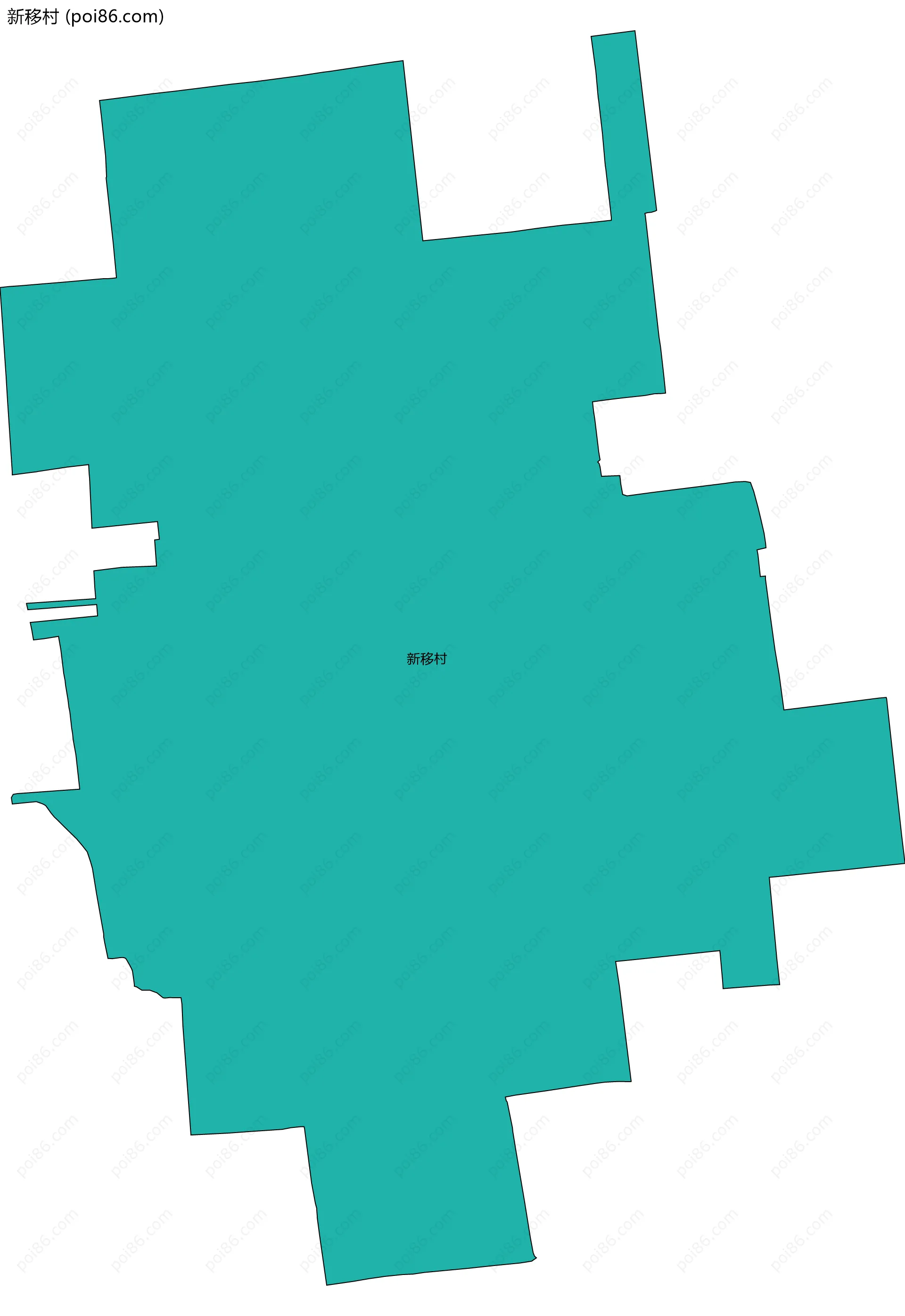 新移村边界地图