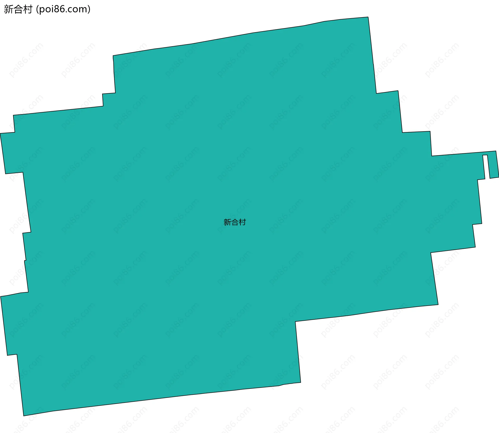 新合村边界地图