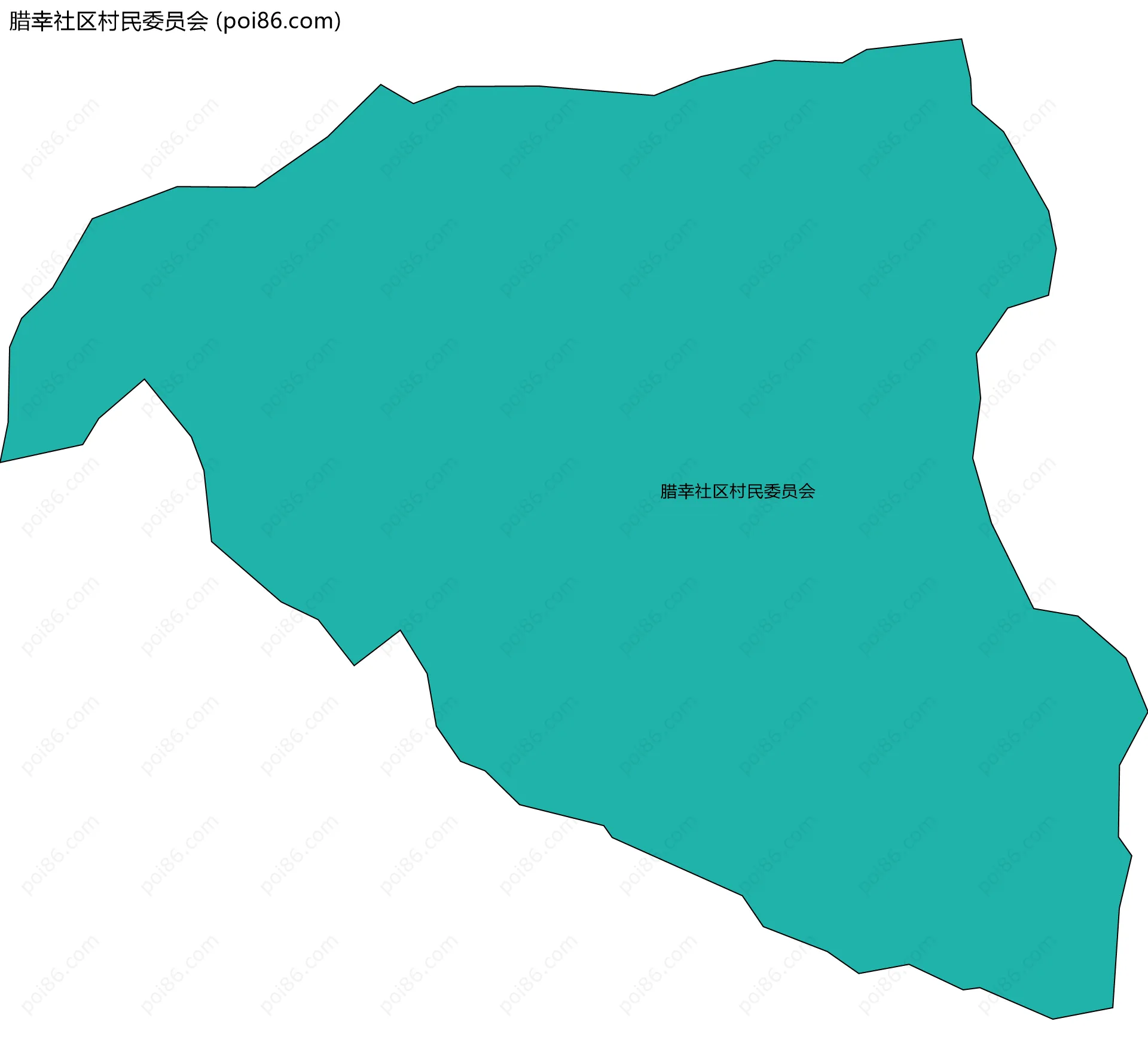 腊幸社区村民委员会边界地图