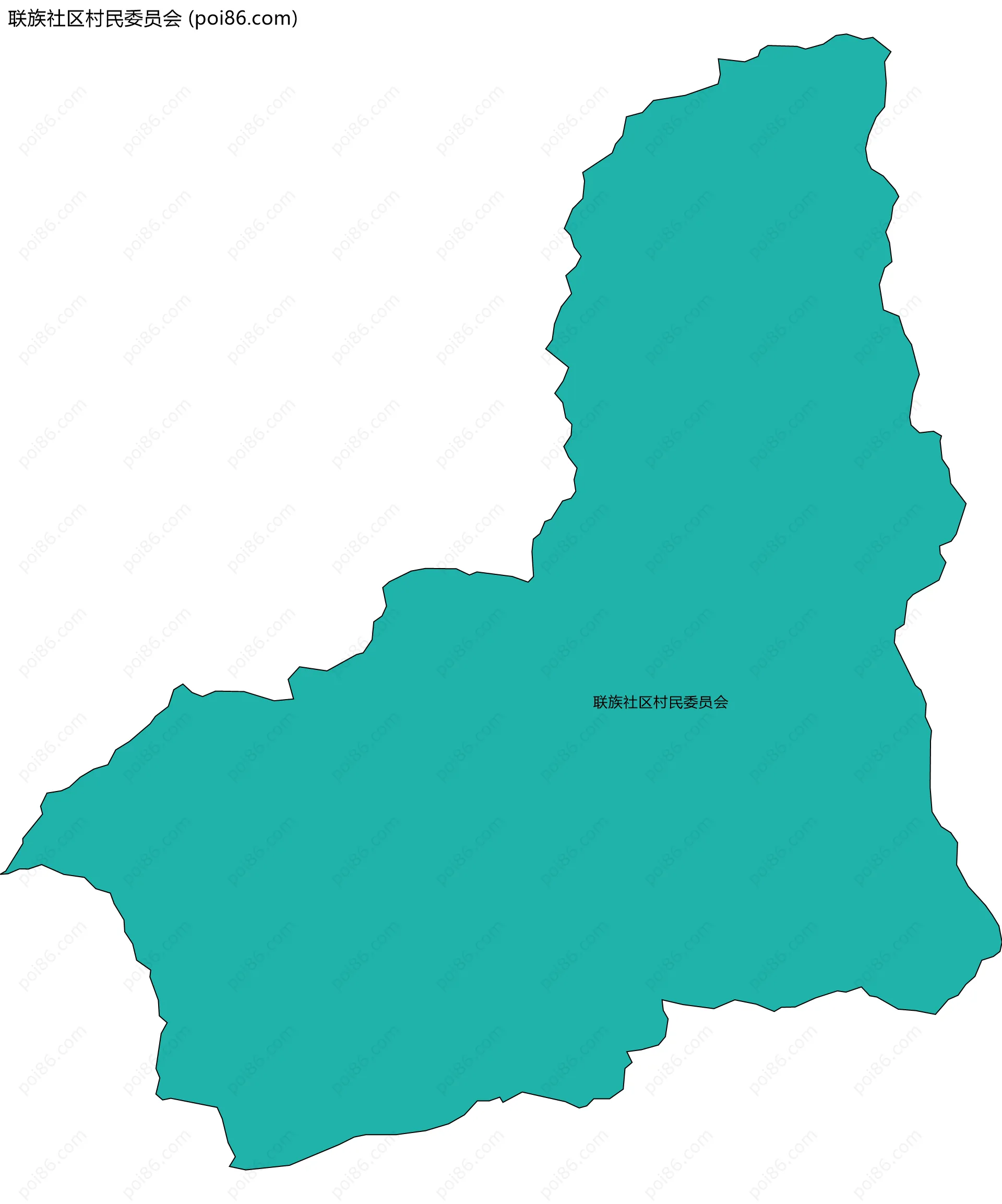 联族社区村民委员会边界地图