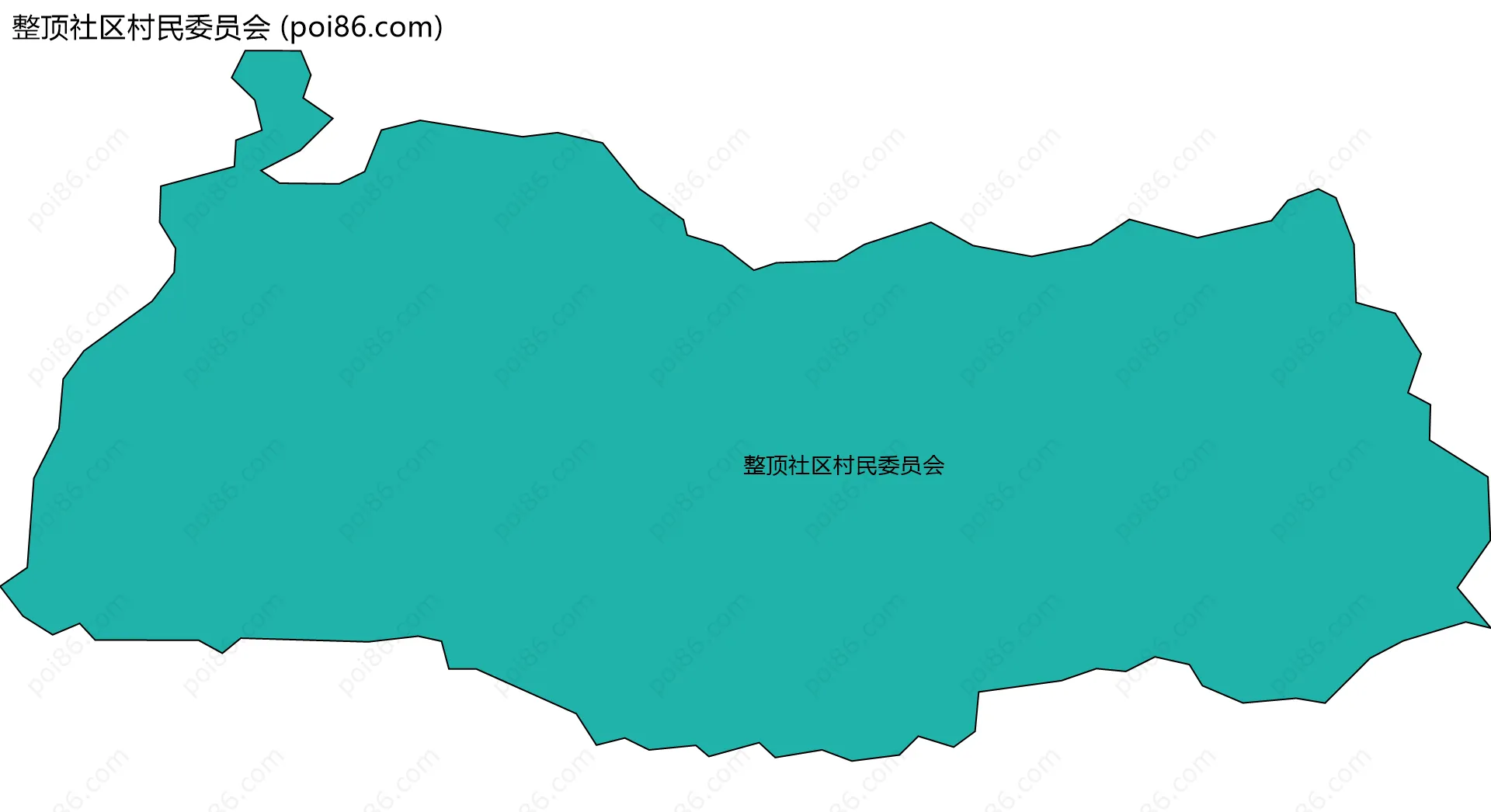 整顶社区村民委员会边界地图