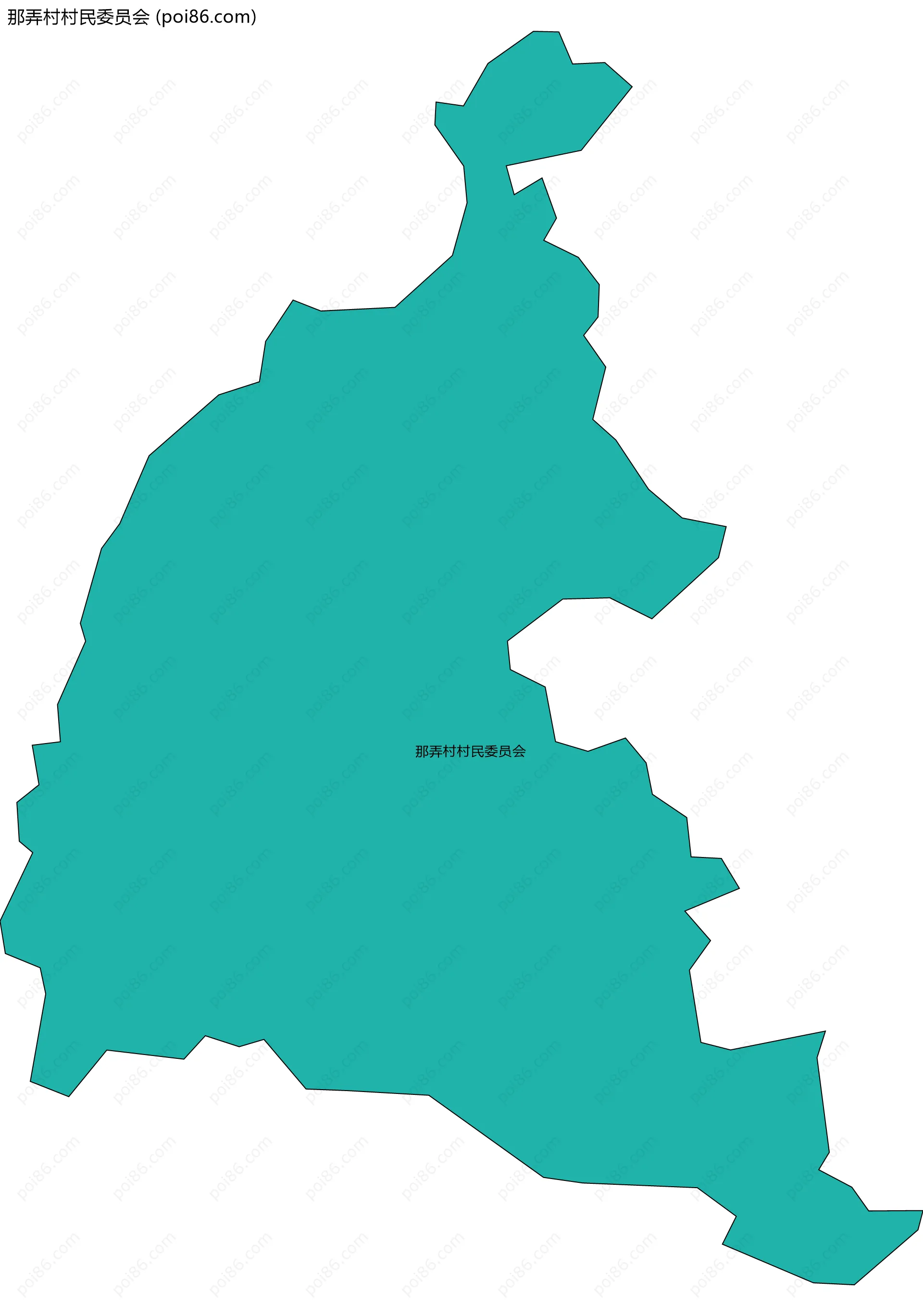 那弄村村民委员会边界地图