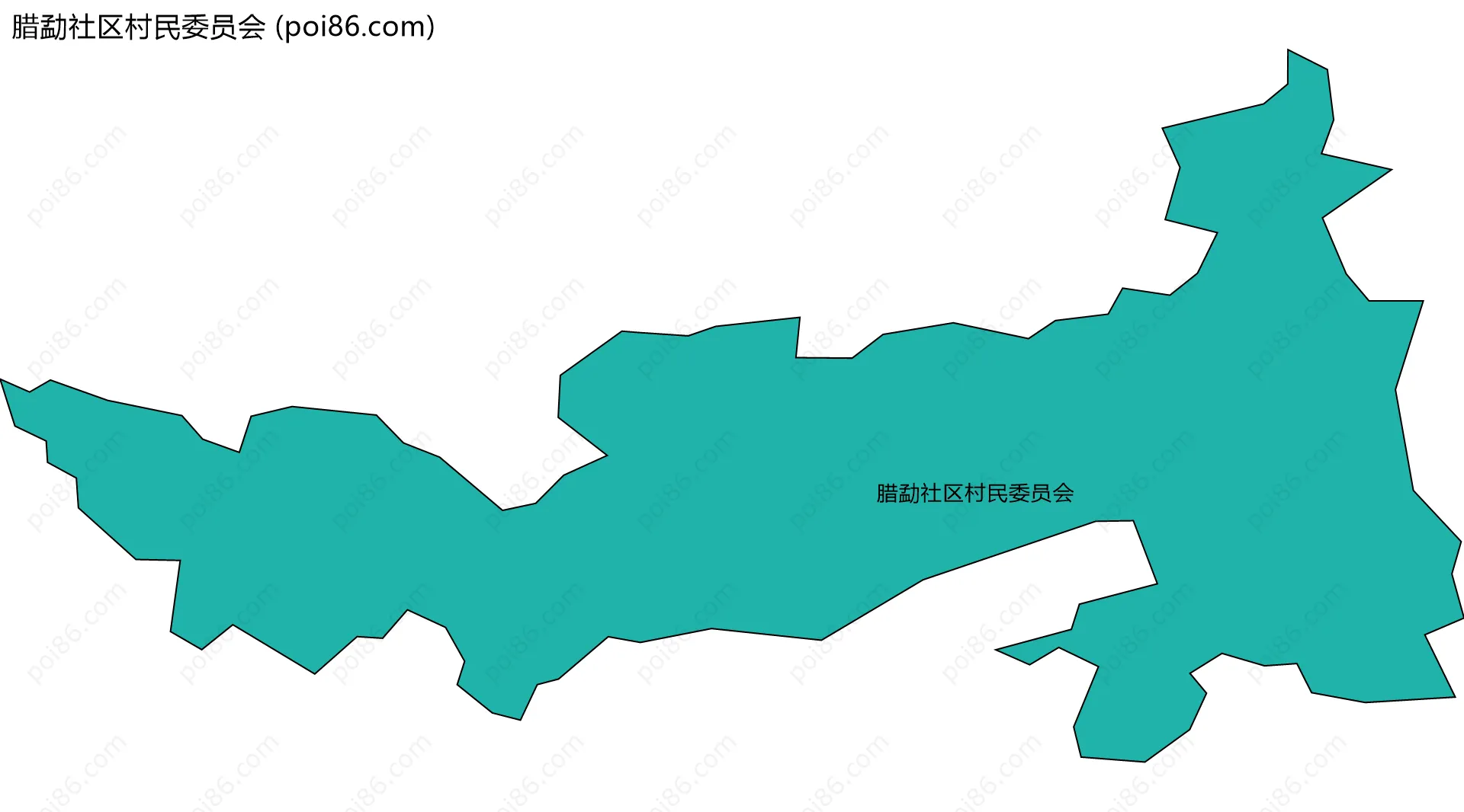 腊勐社区村民委员会边界地图