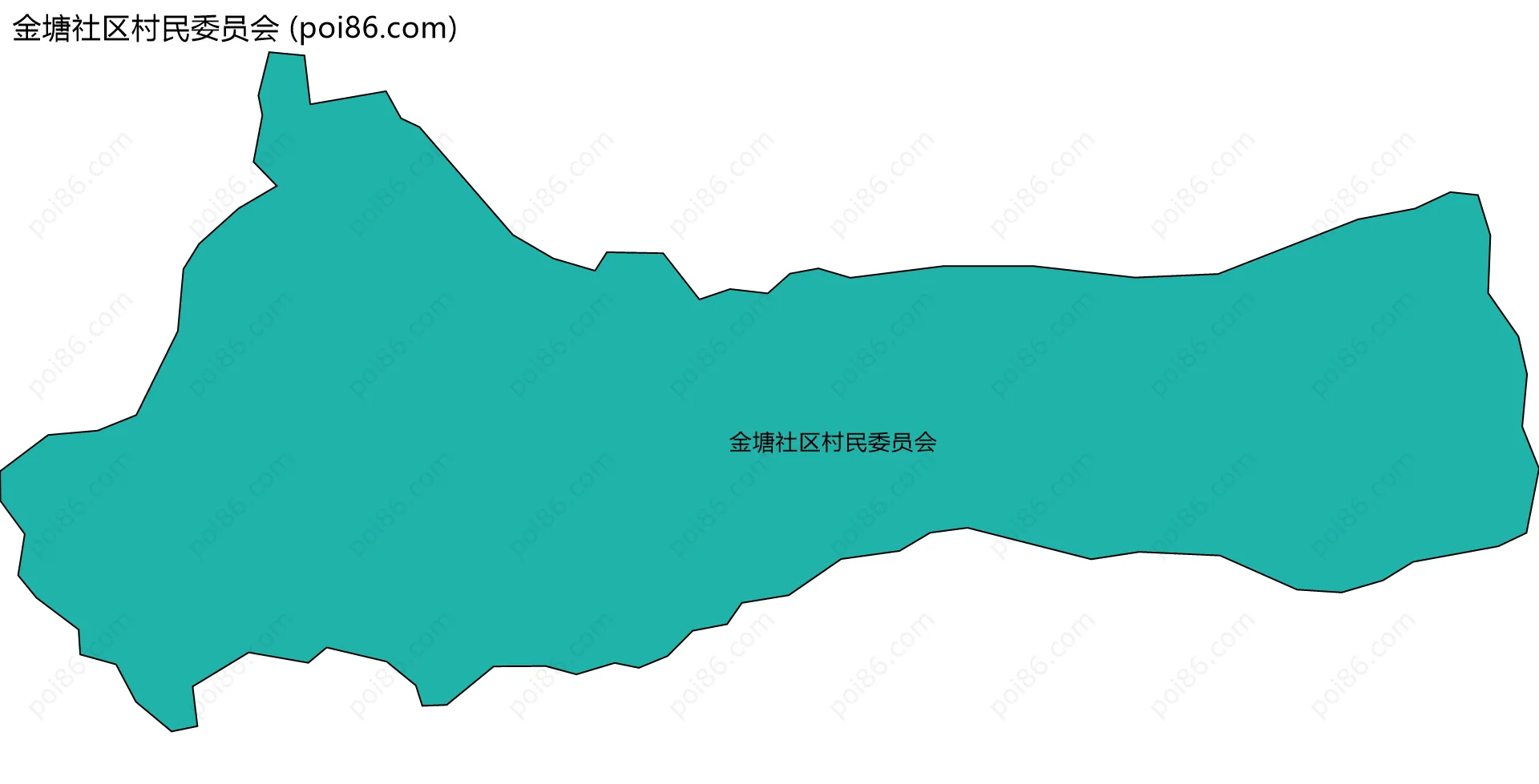 金塘社区村民委员会边界地图