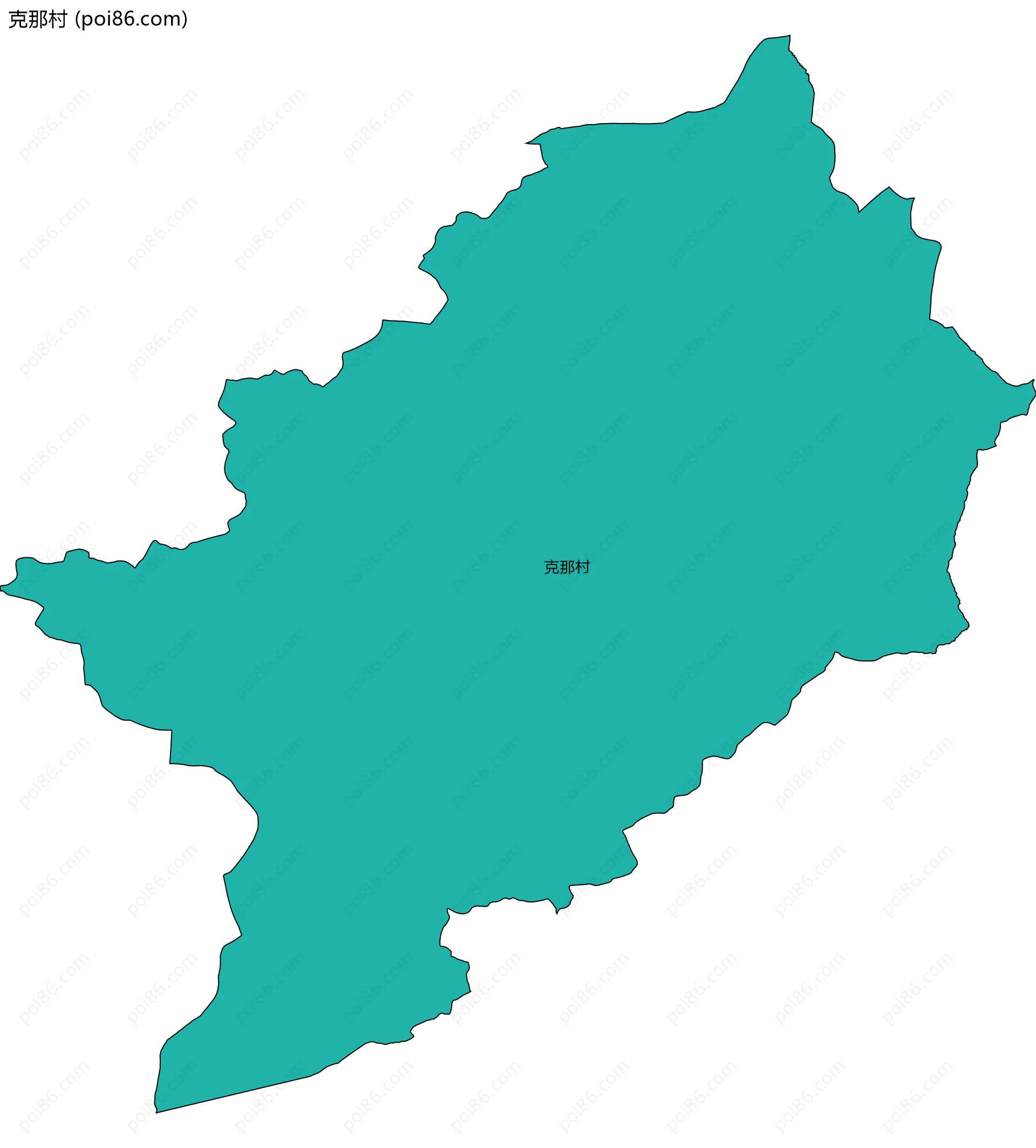 克那村边界地图