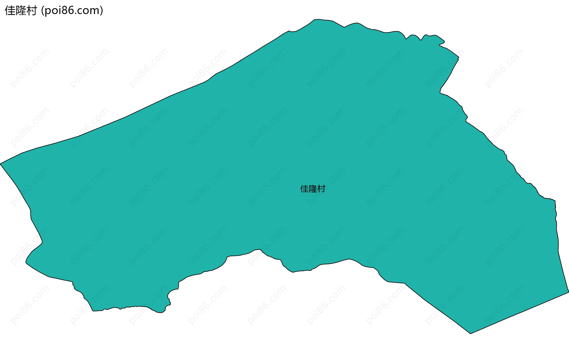 佳隆村边界地图