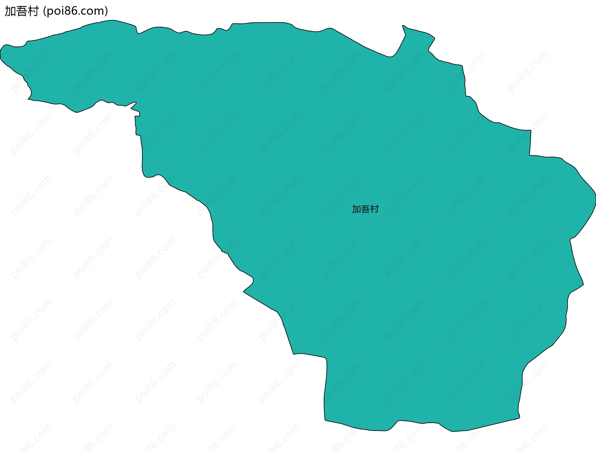 加吾村边界地图