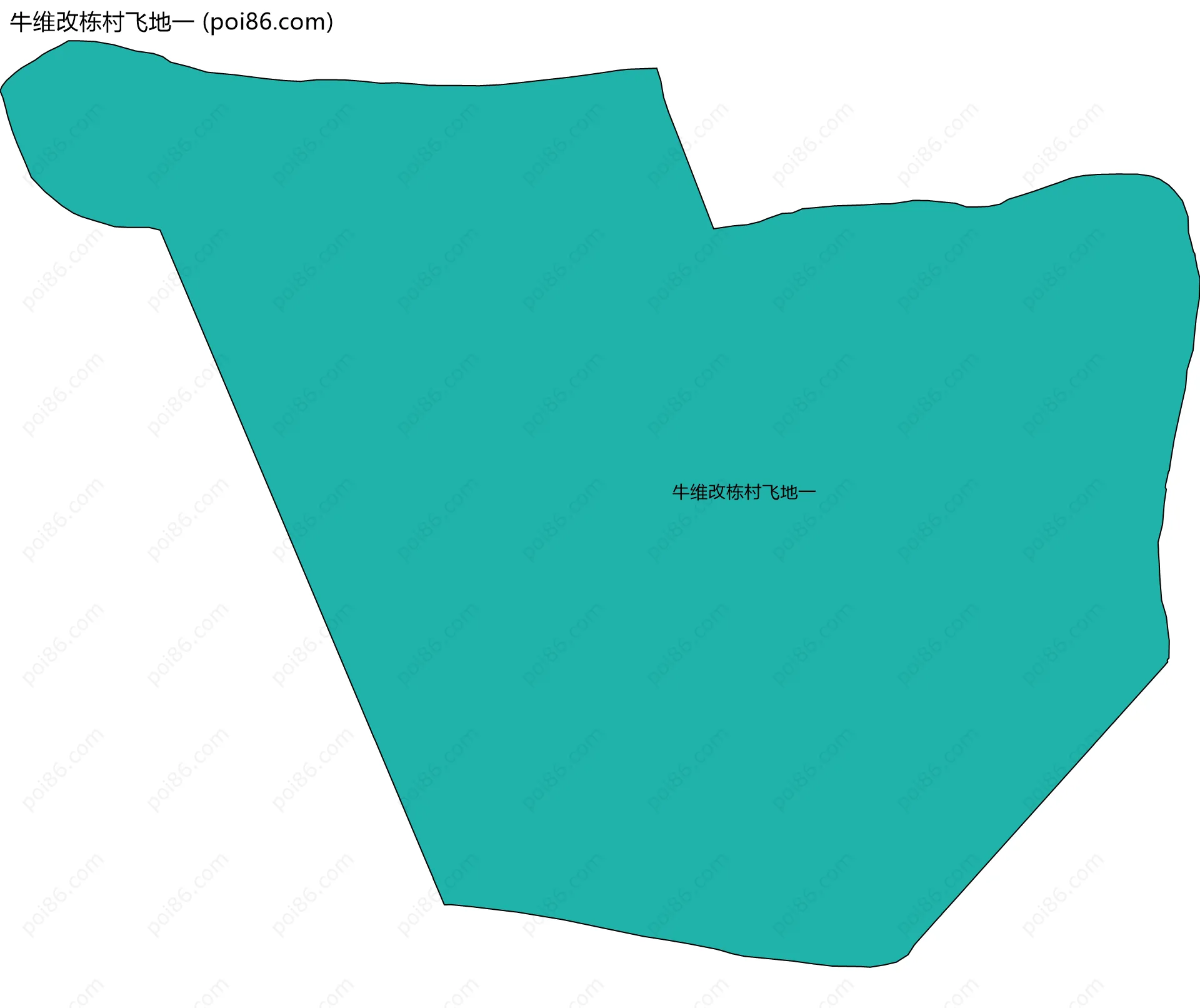 牛维改栋村飞地一边界地图