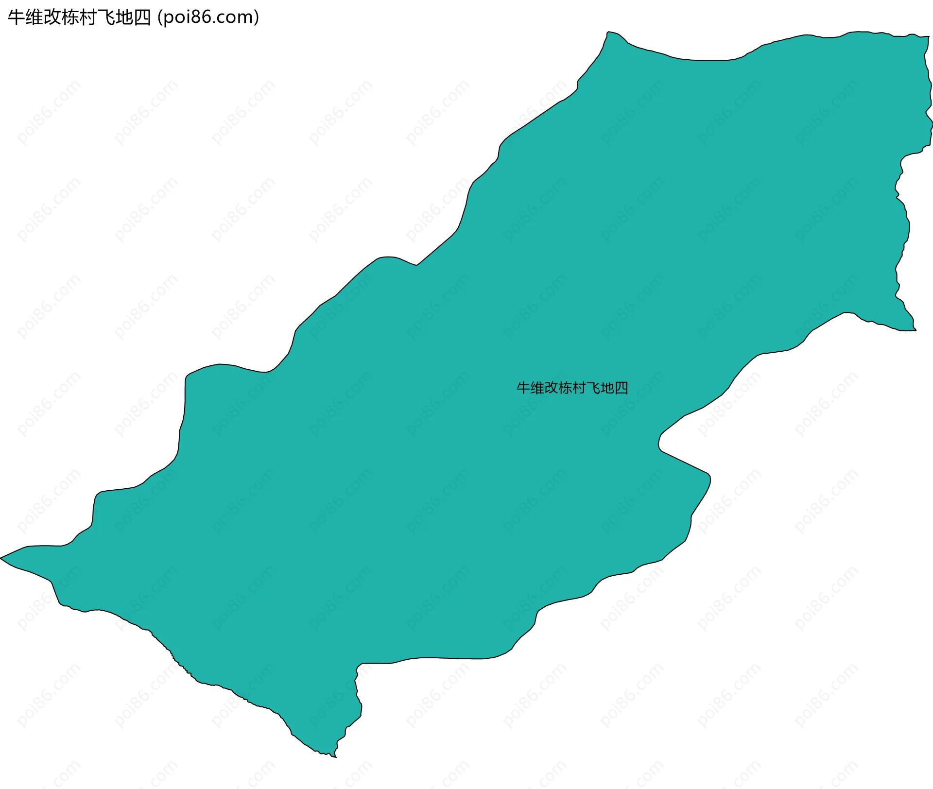 牛维改栋村飞地四边界地图