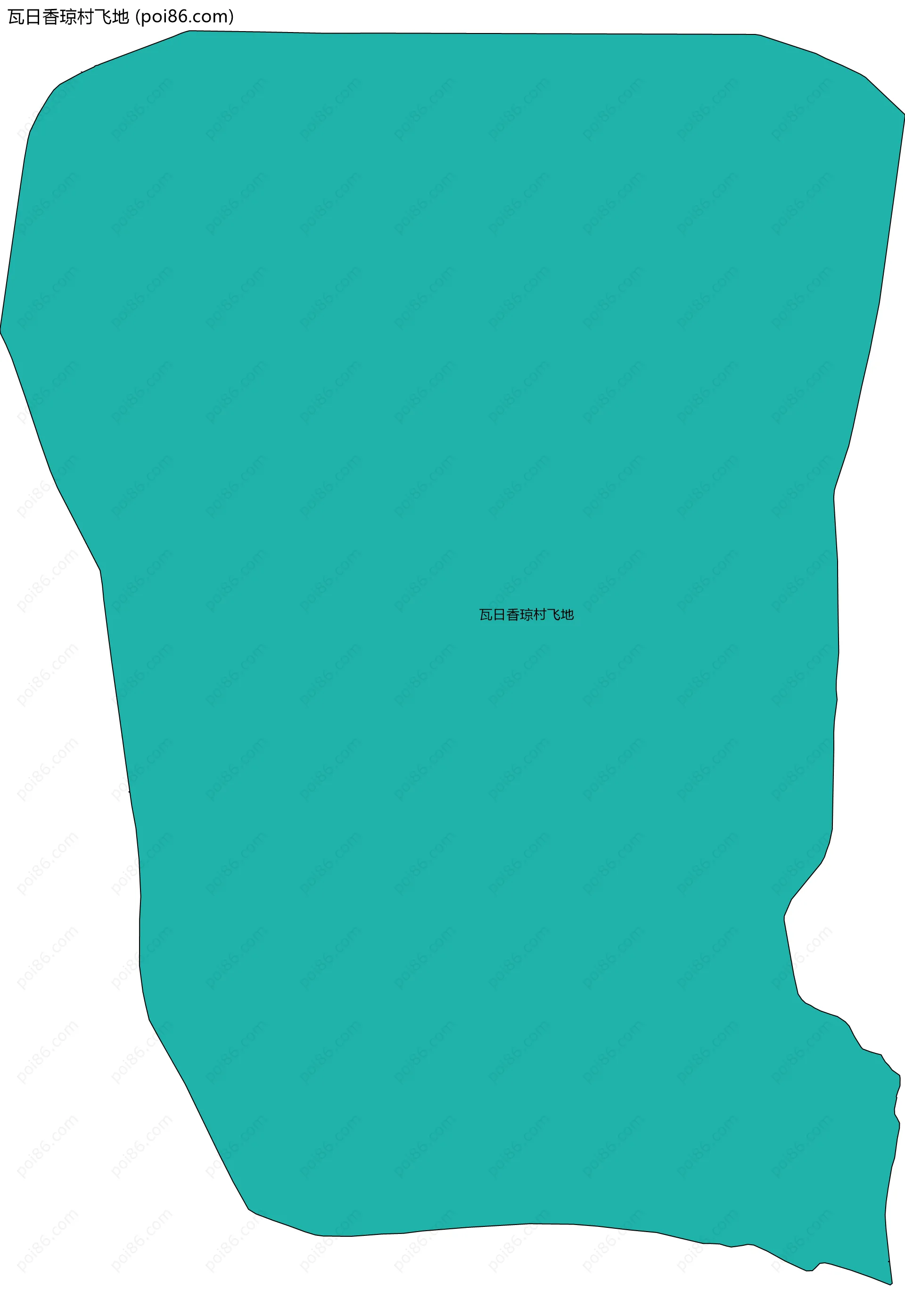 瓦日香琼村飞地边界地图