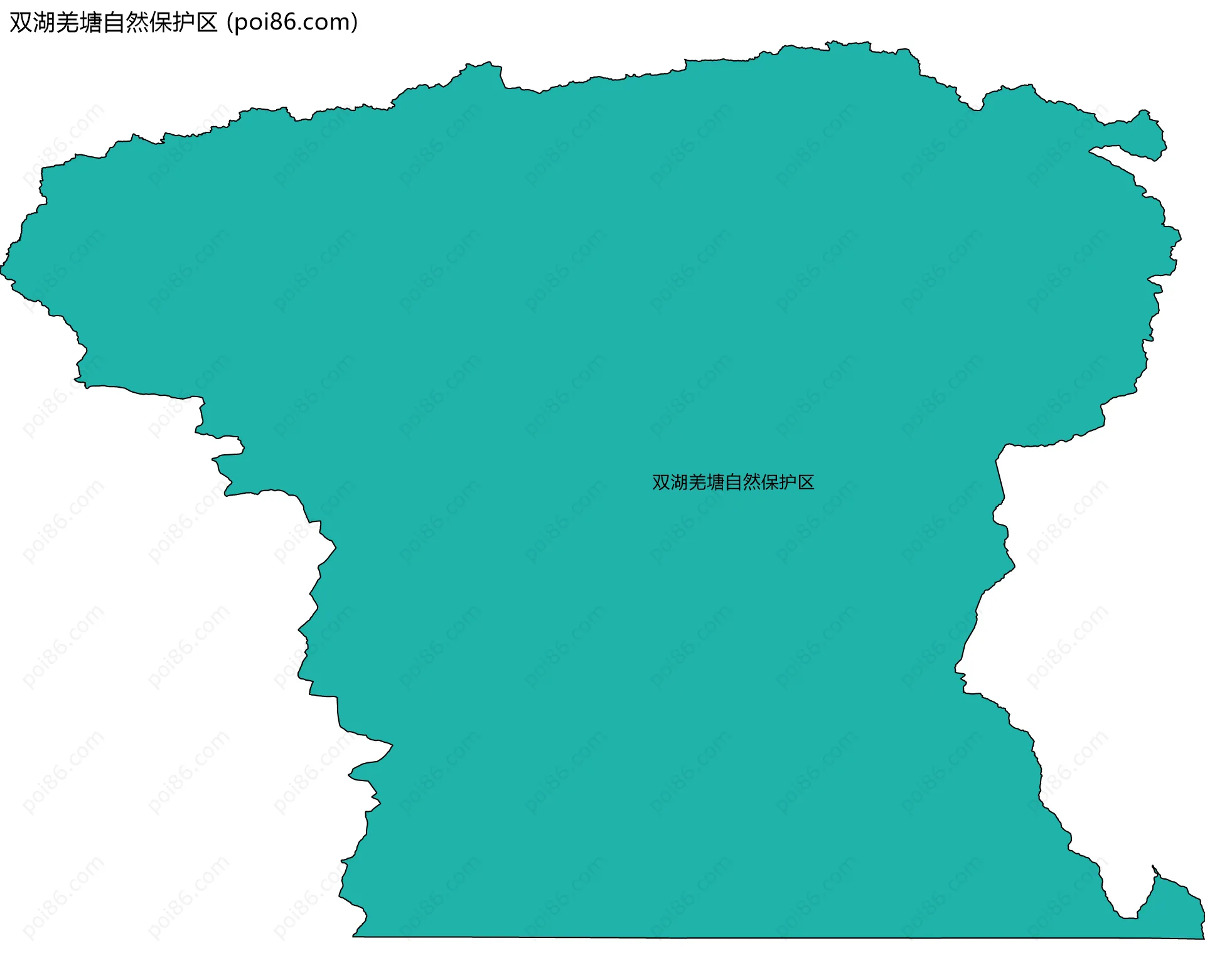 双湖羌塘自然保护区边界地图
