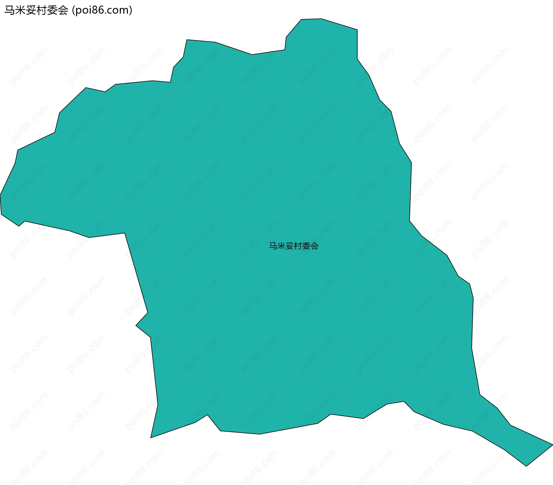 马米妥村委会边界地图