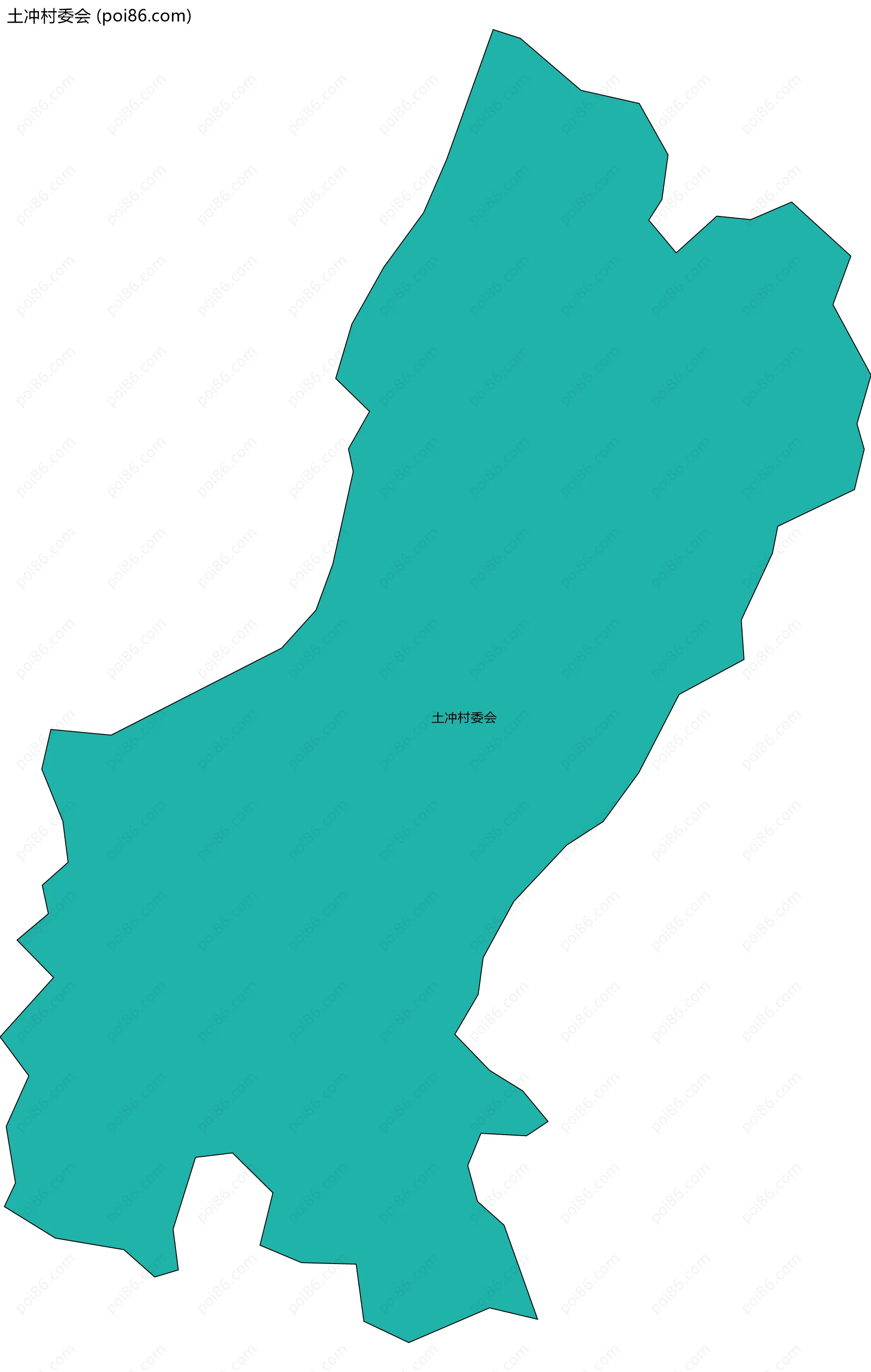 土冲村委会边界地图