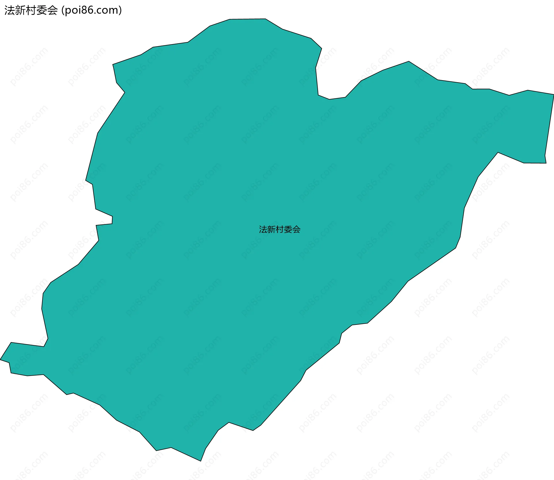 法新村委会边界地图
