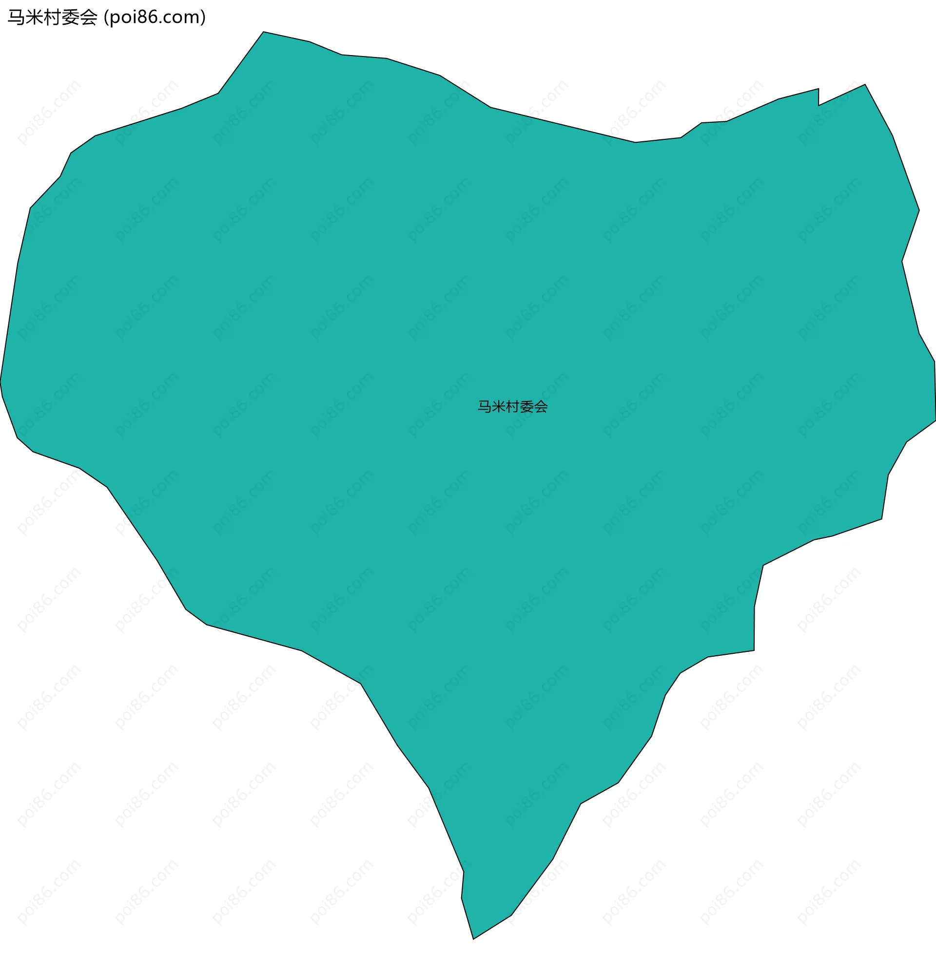 马米村委会边界地图