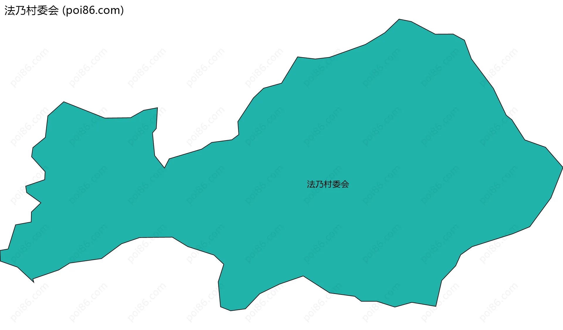 法乃村委会边界地图