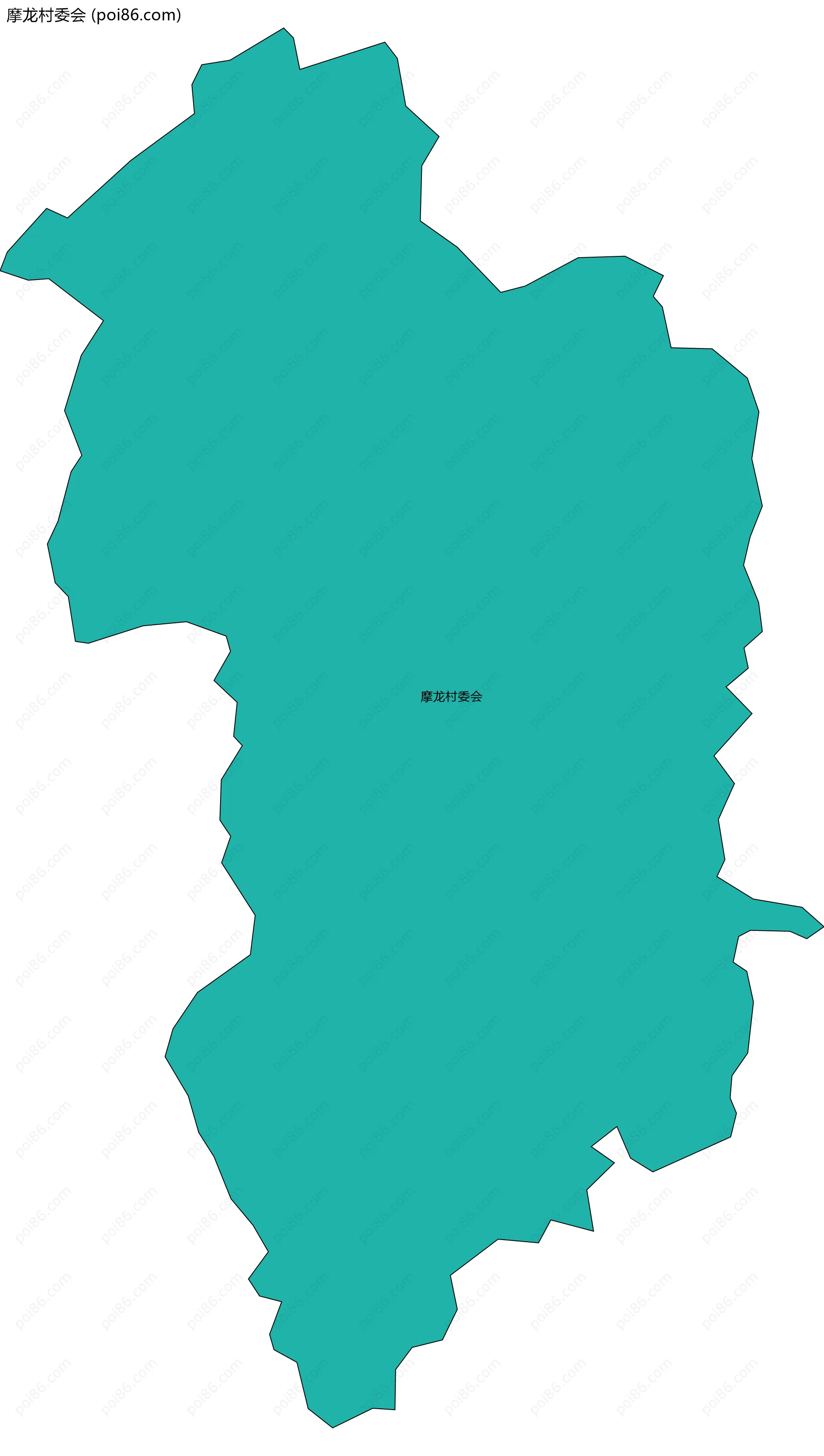 摩龙村委会边界地图