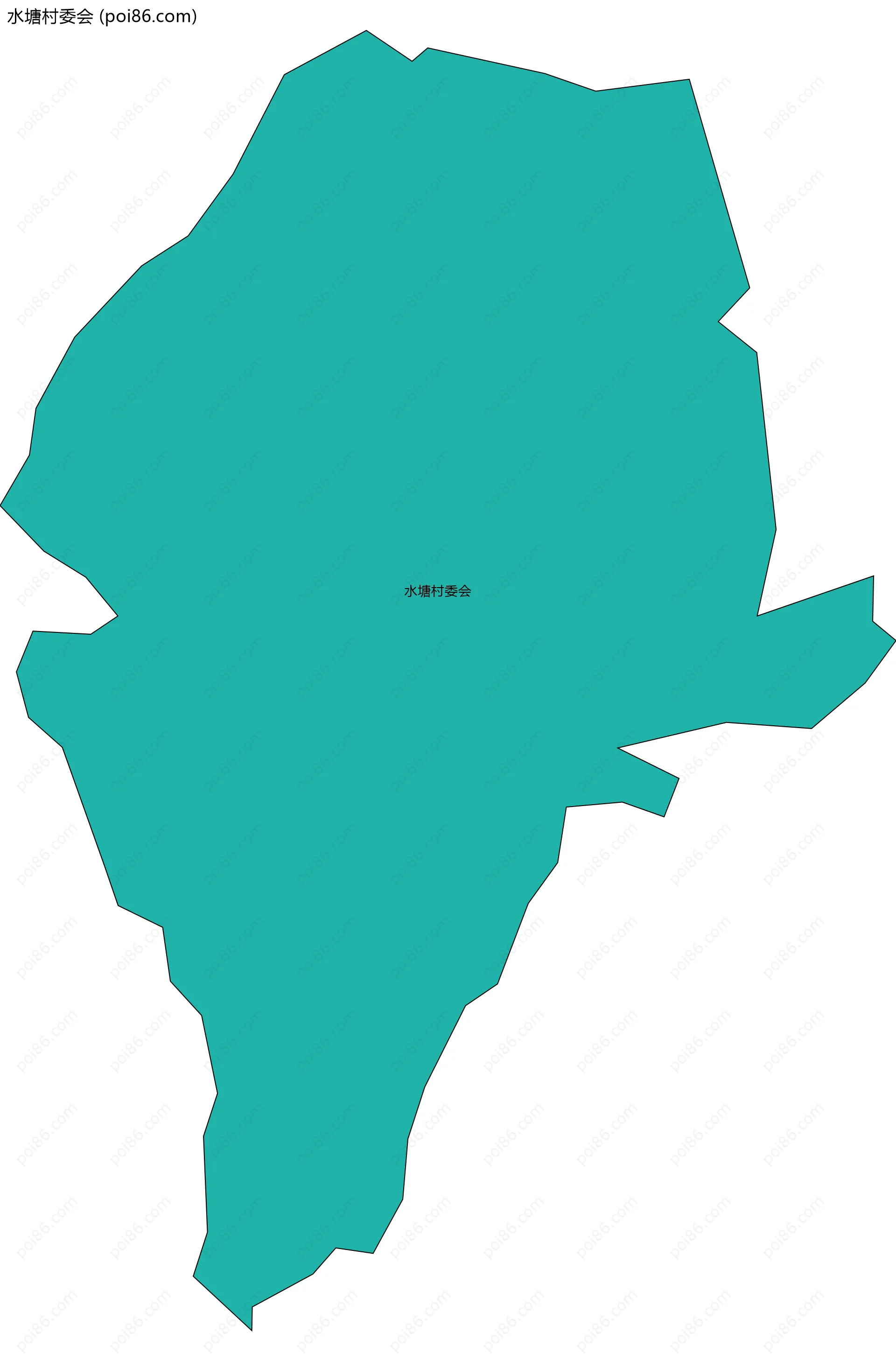 水塘村委会边界地图