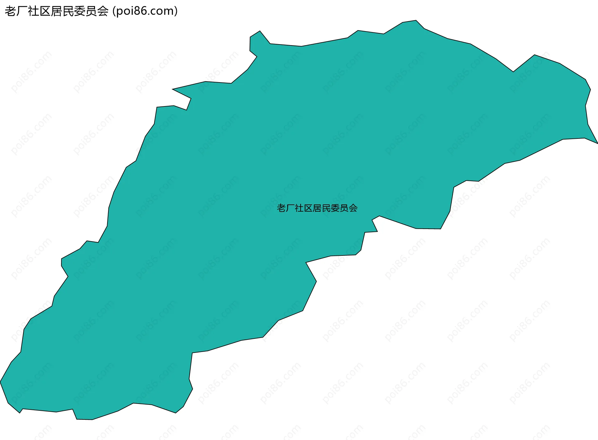 老厂社区居民委员会边界地图