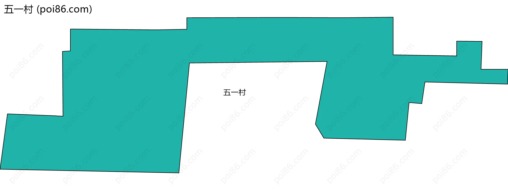 五一村边界地图