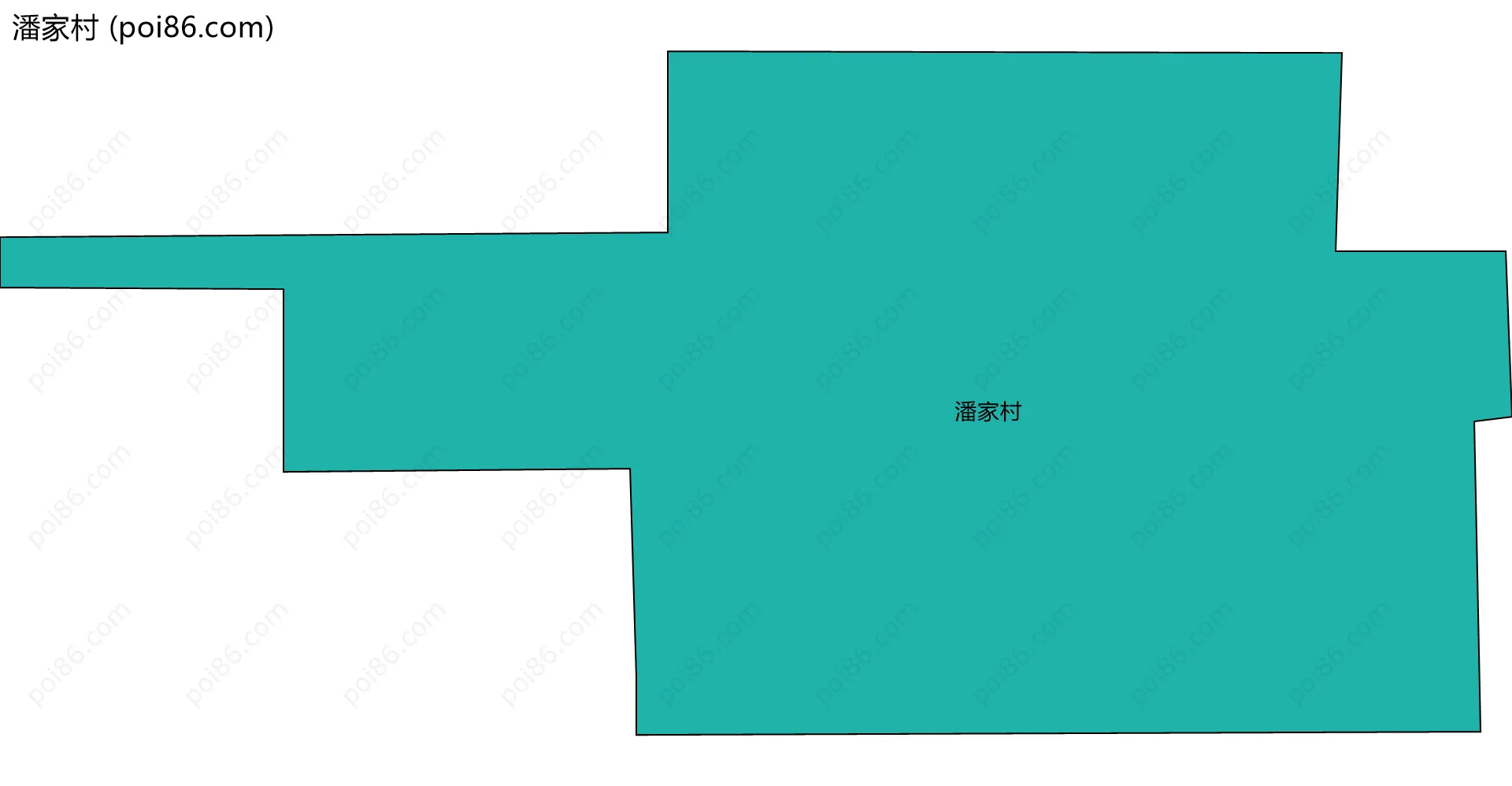 潘家村边界地图