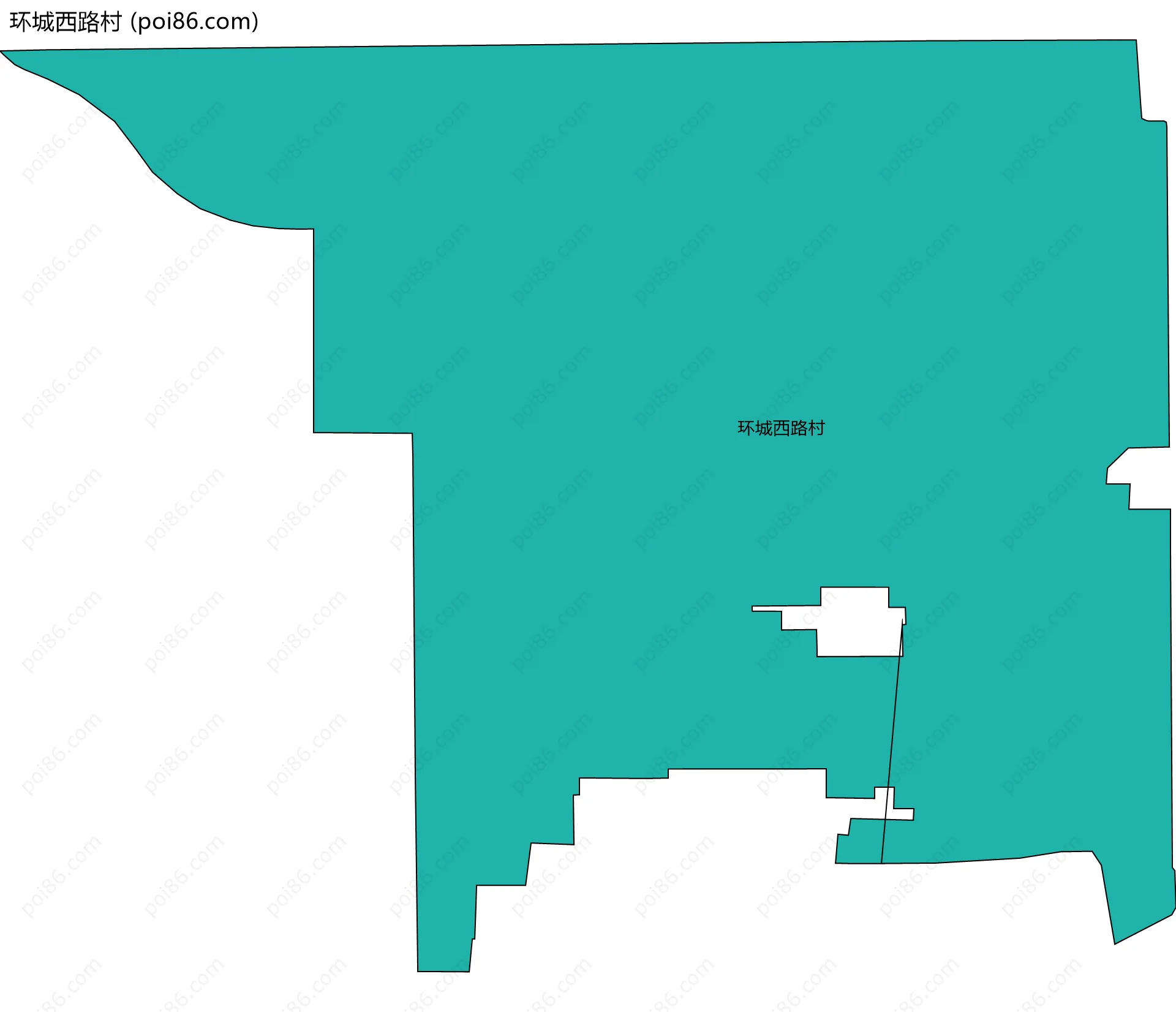 环城西路村边界地图