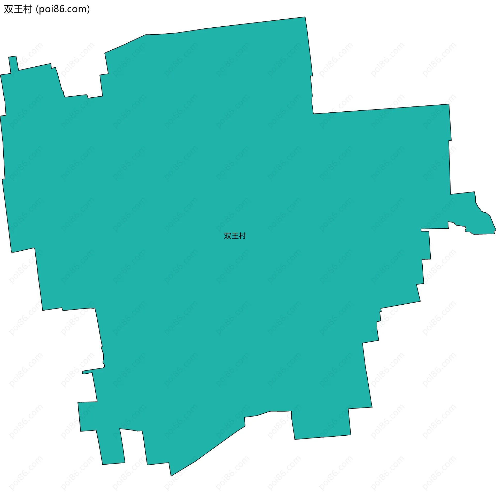 双王村边界地图