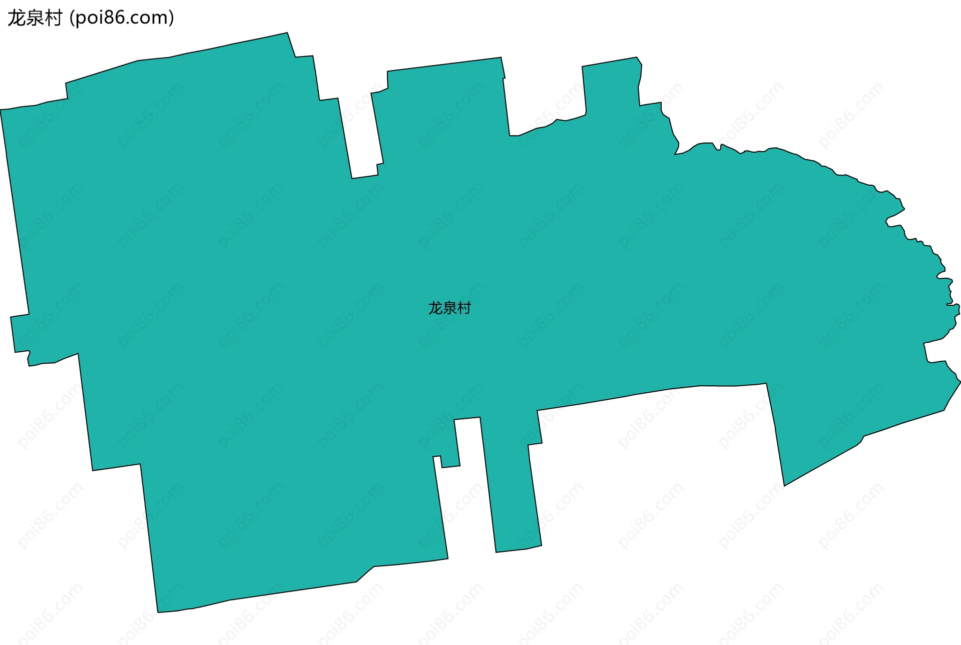 龙泉村边界地图