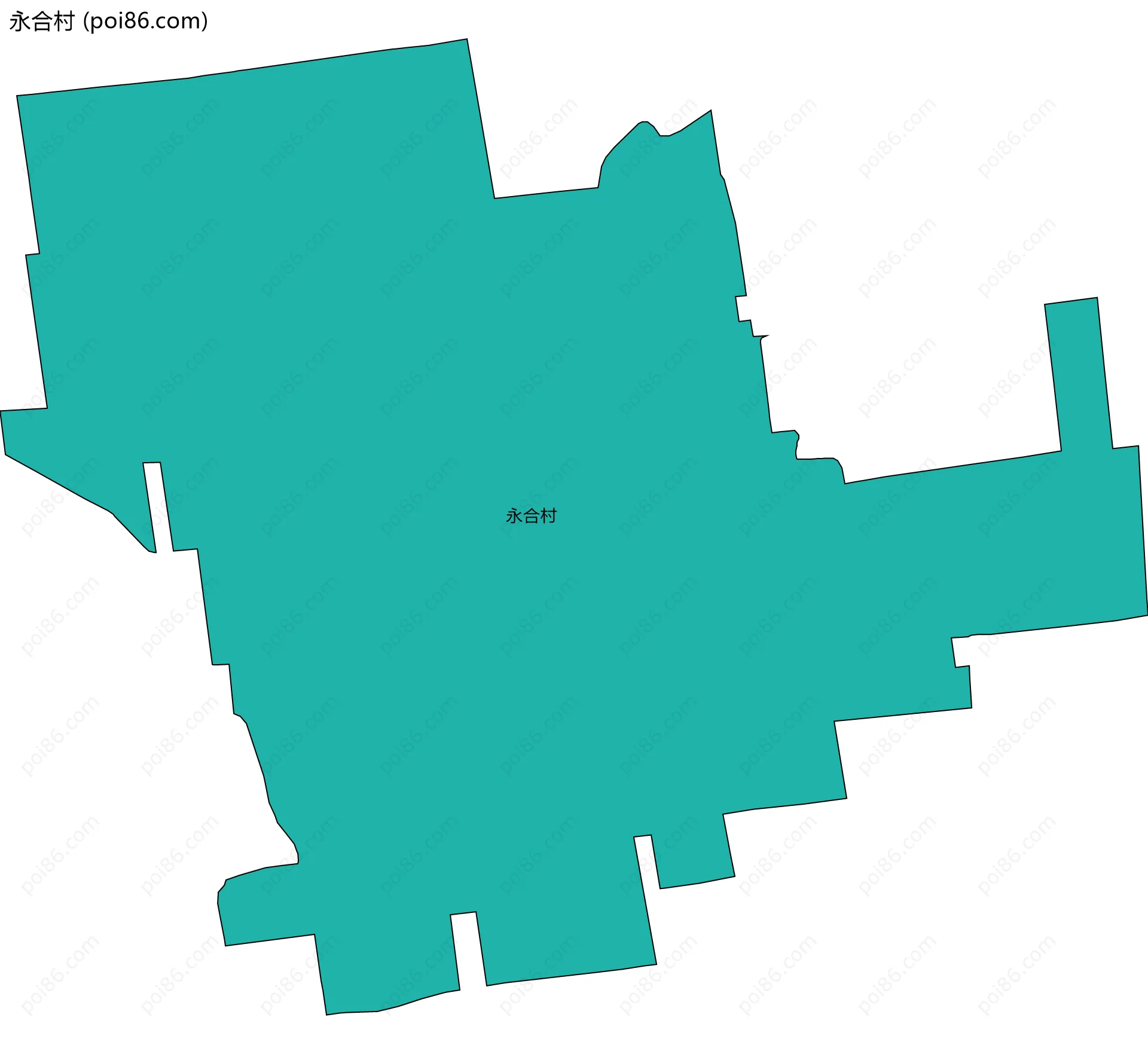 永合村边界地图