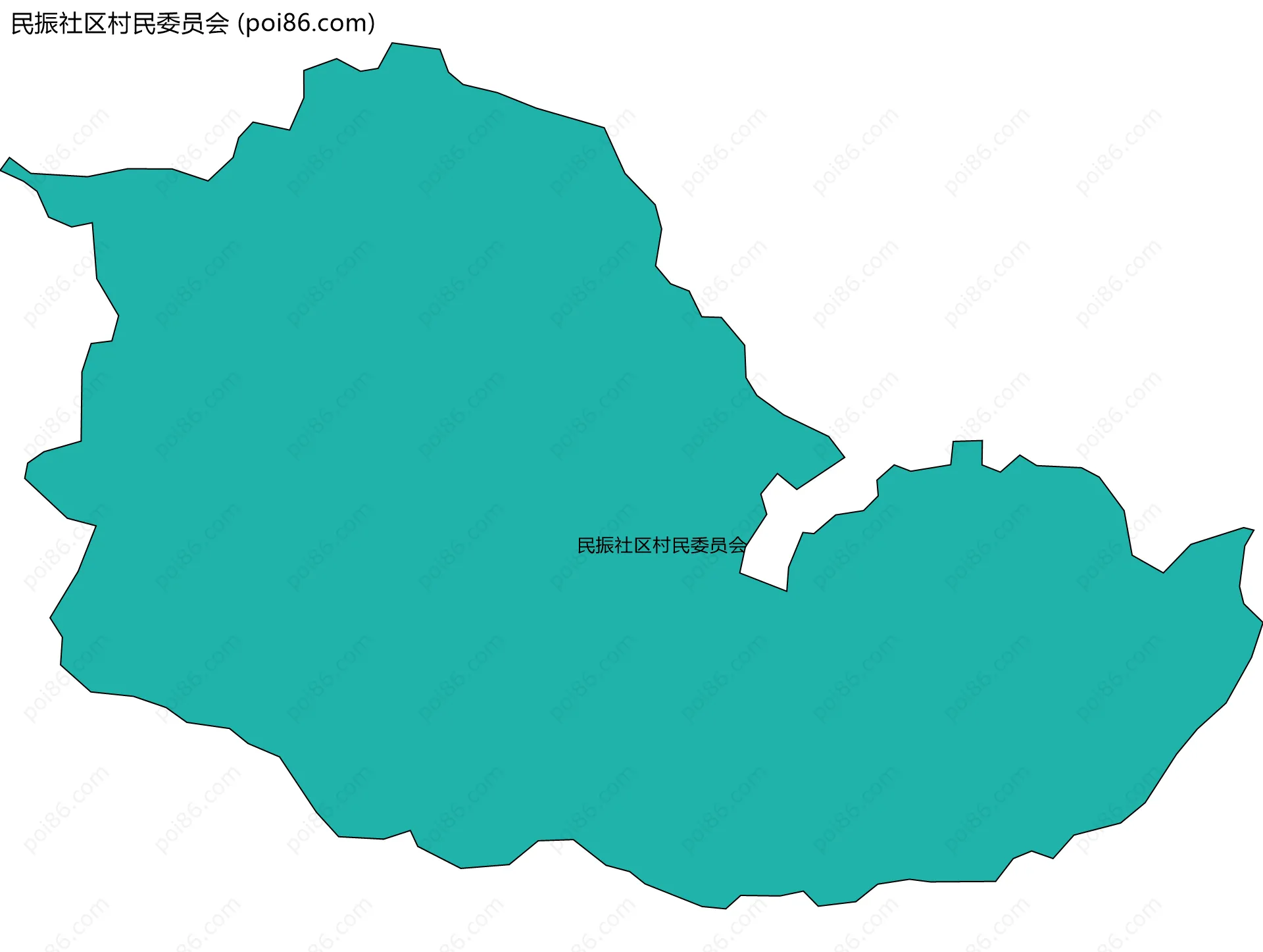 民振社区村民委员会边界地图