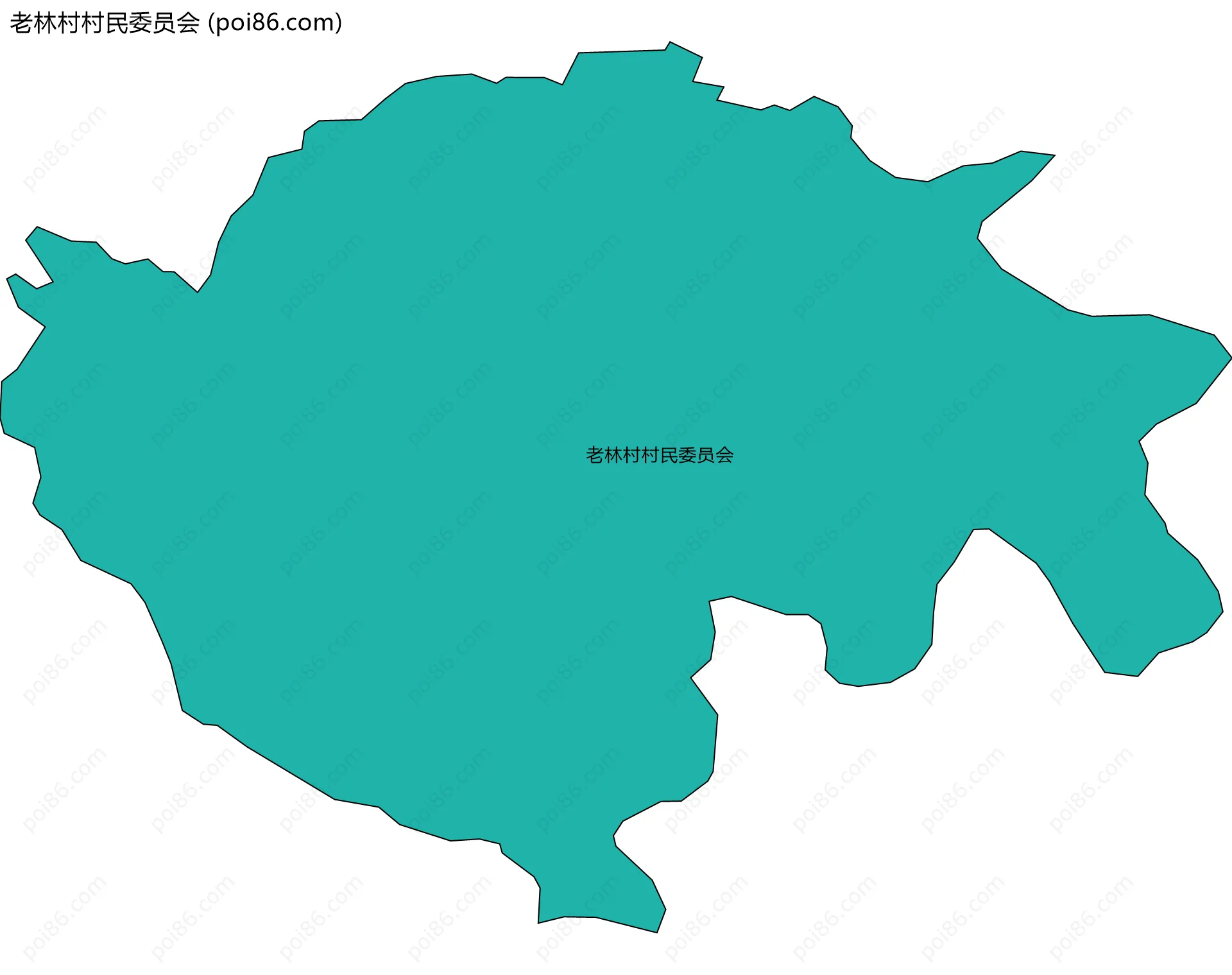 老林村村民委员会边界地图