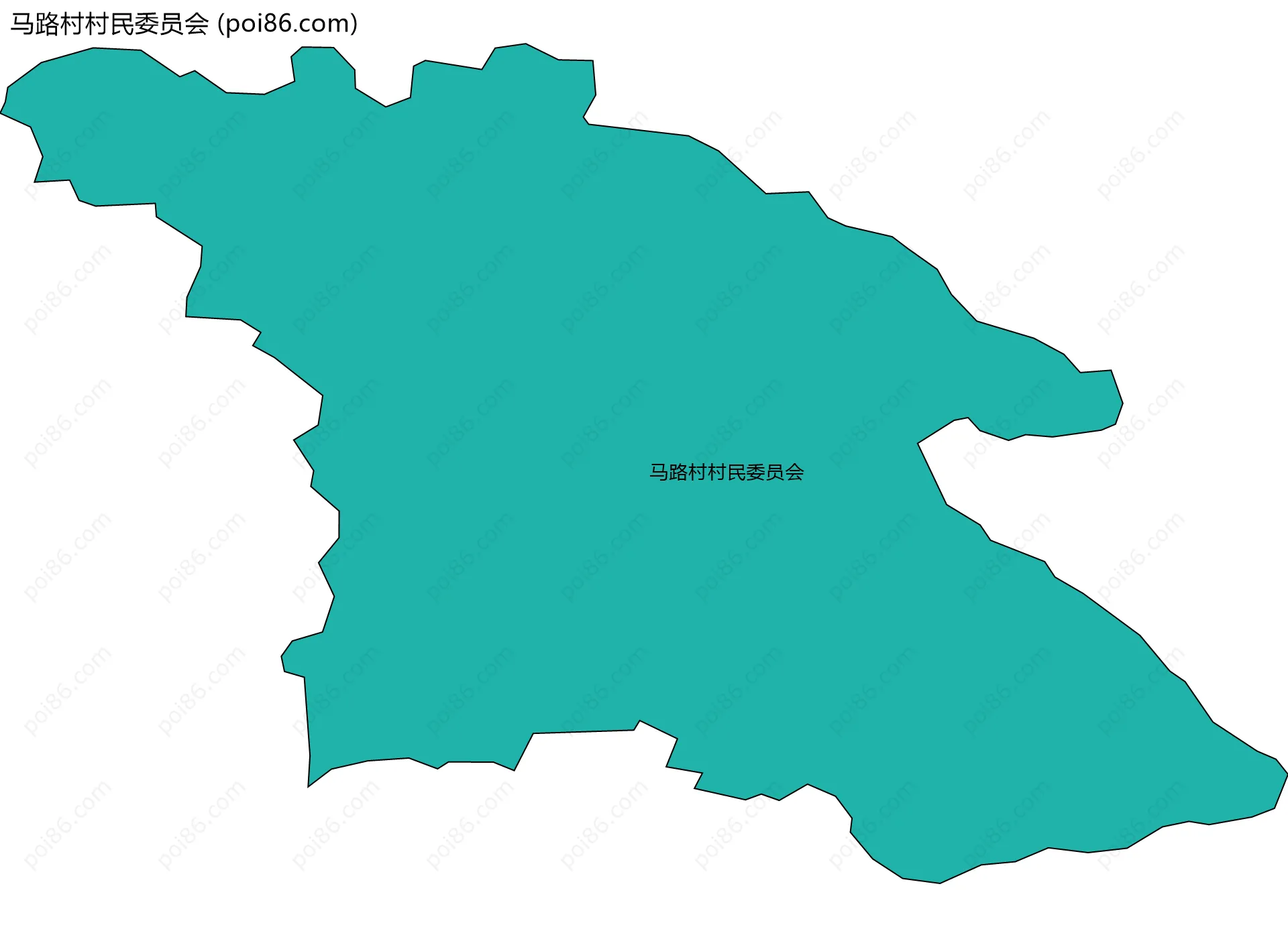 马路村村民委员会边界地图