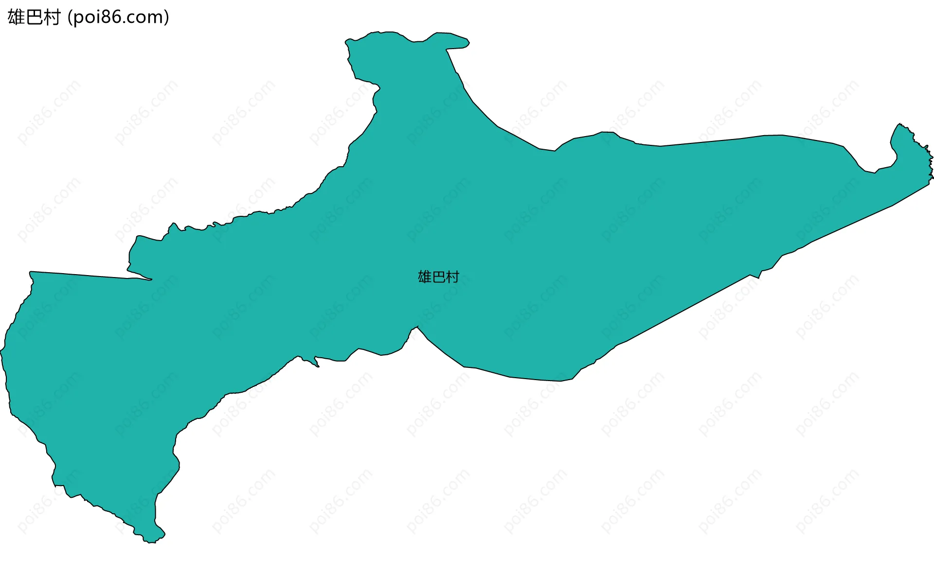 雄巴村边界地图