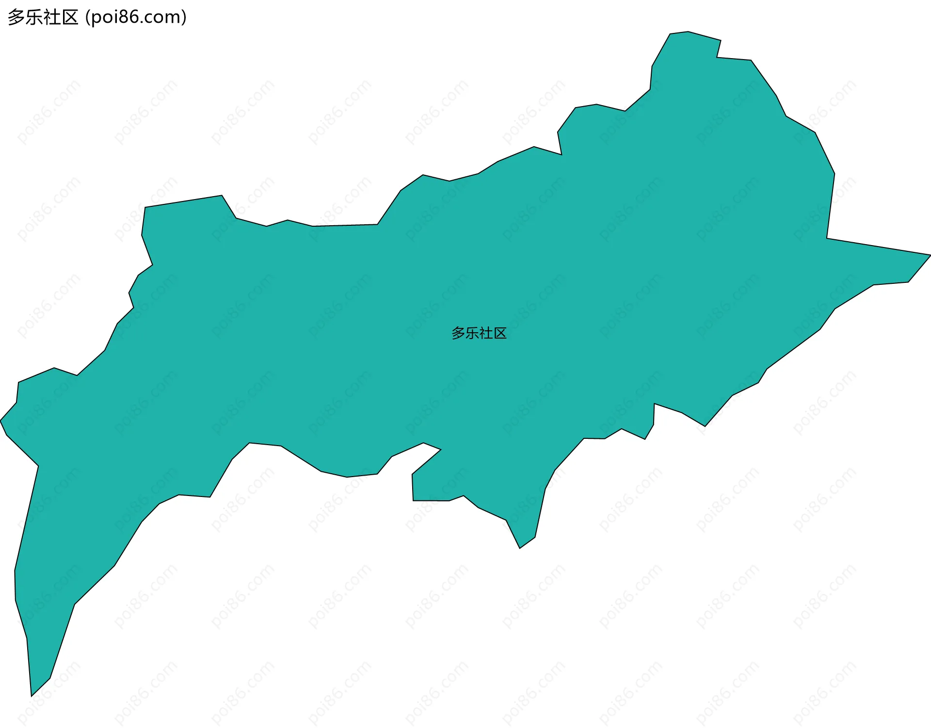 多乐社区边界地图