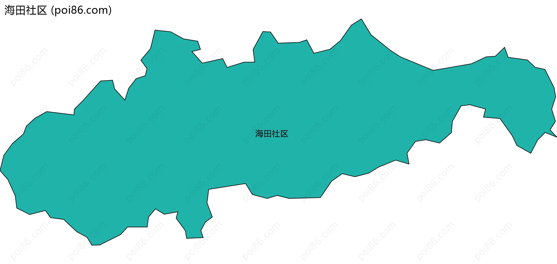 海田社区边界地图