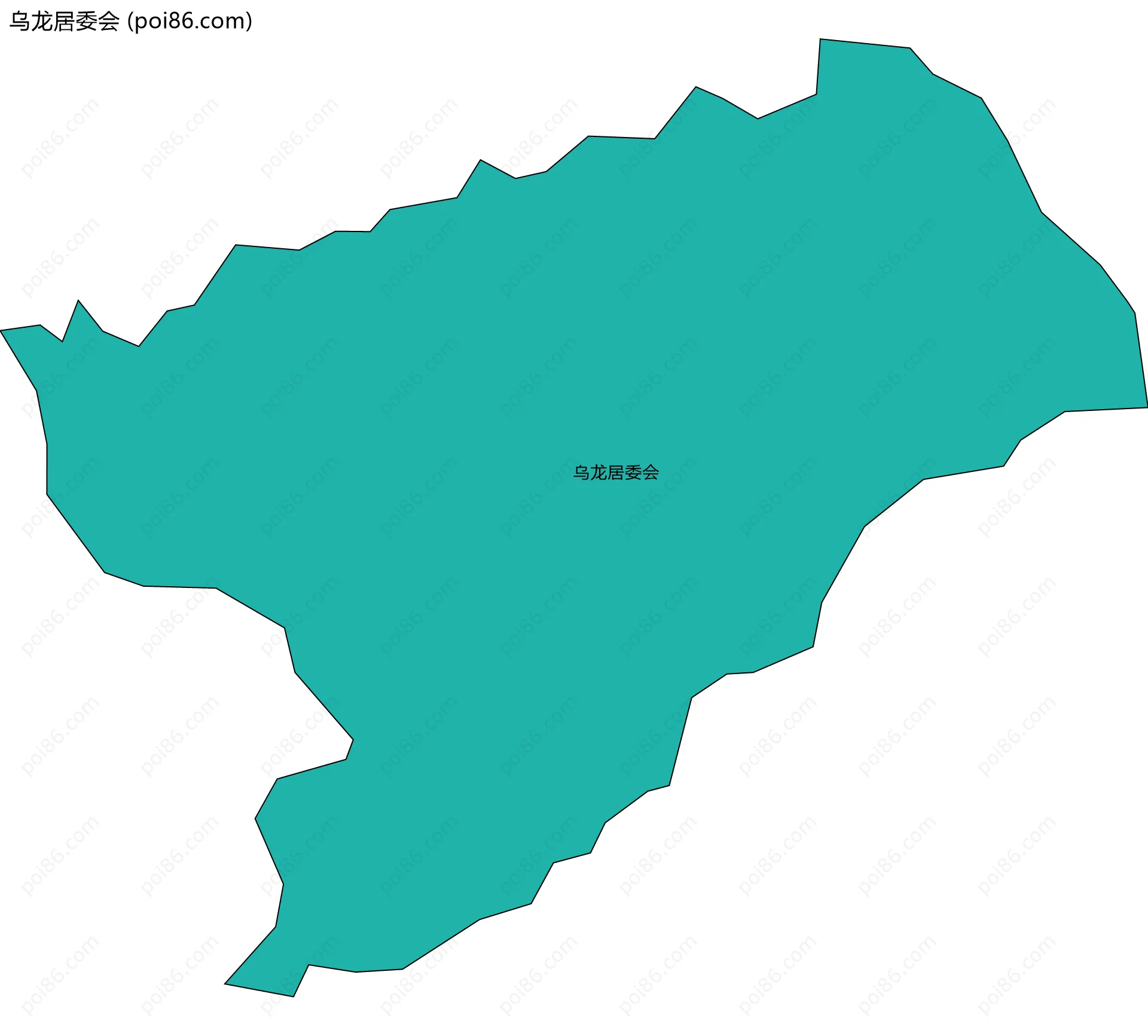 乌龙居委会边界地图