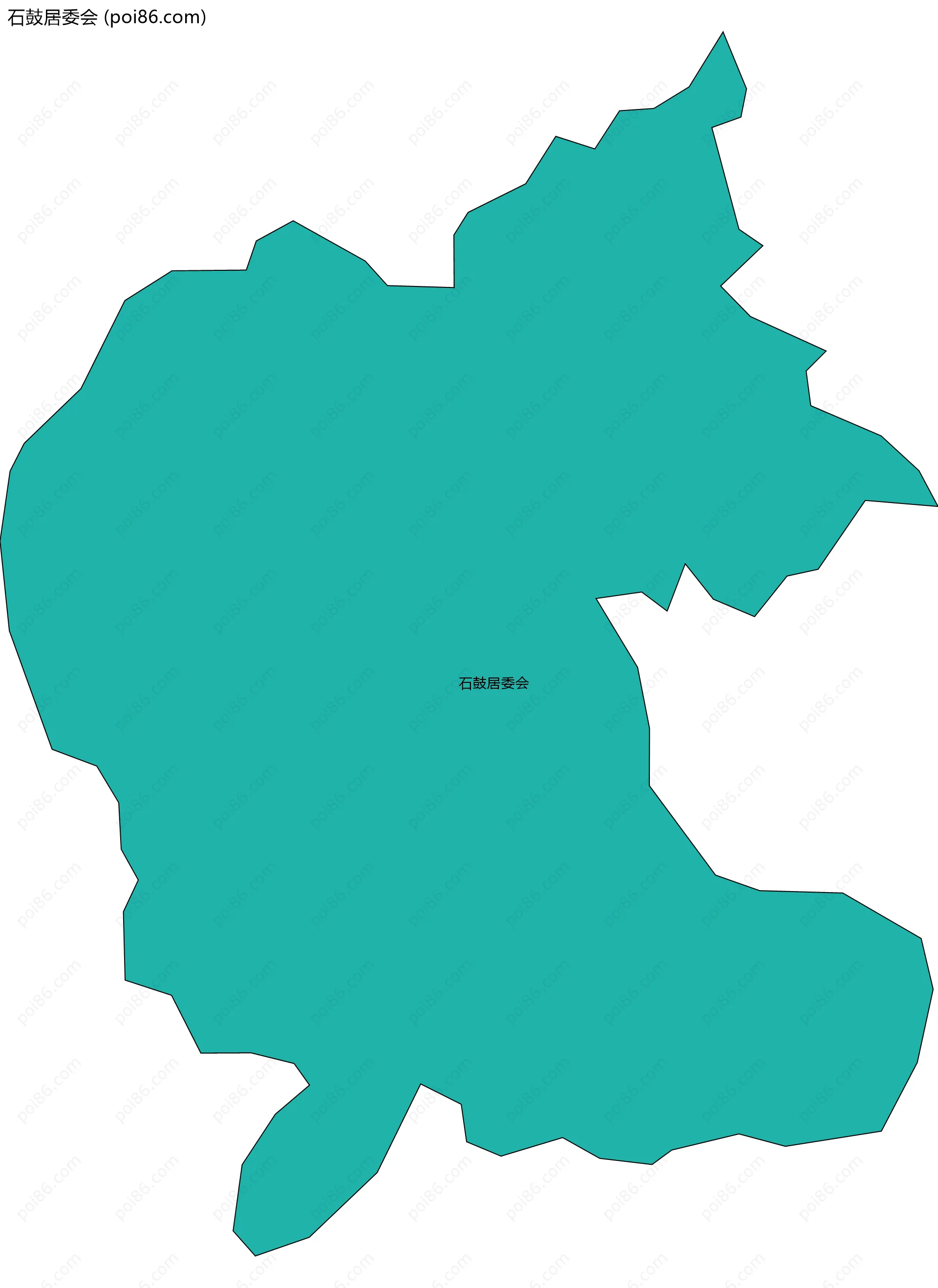 石鼓居委会边界地图