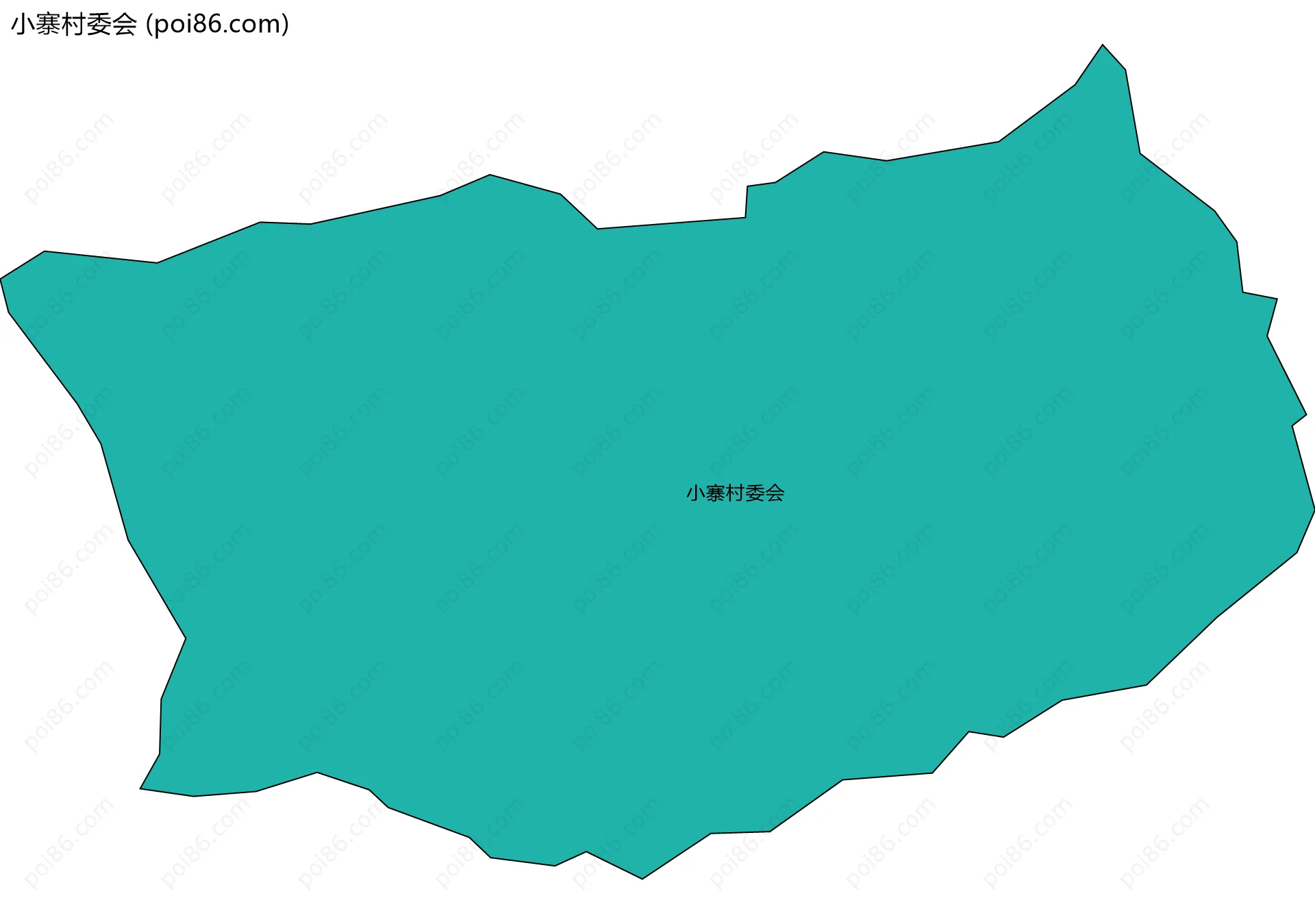 小寨村委会边界地图
