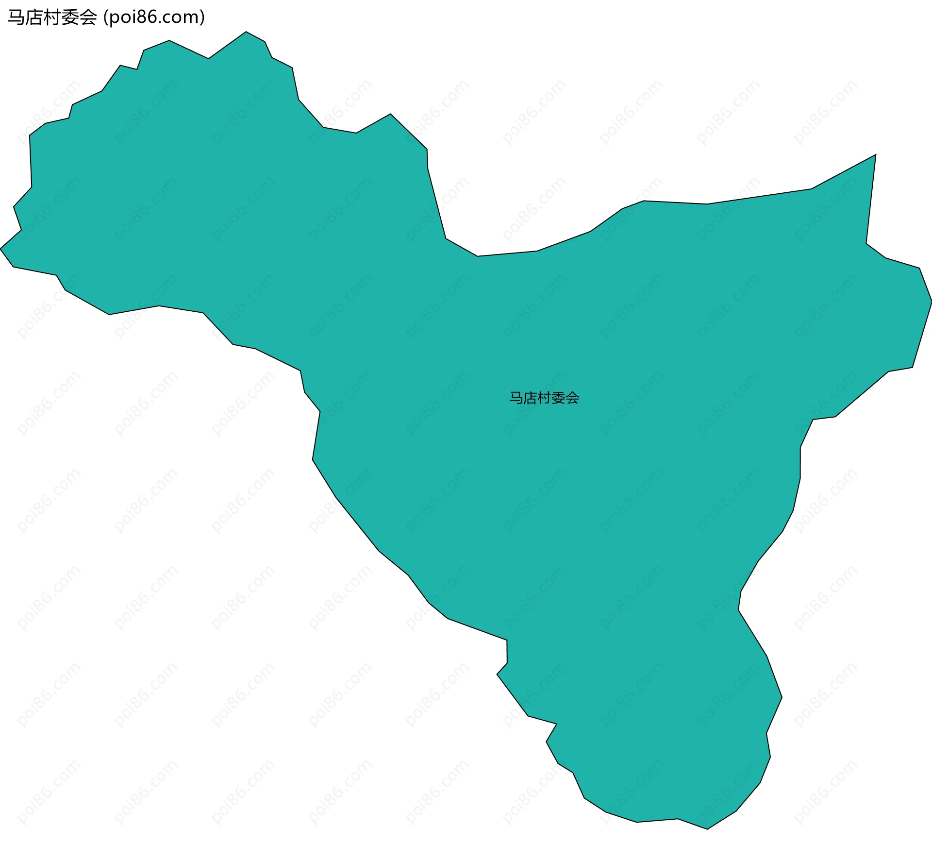 马店村委会边界地图
