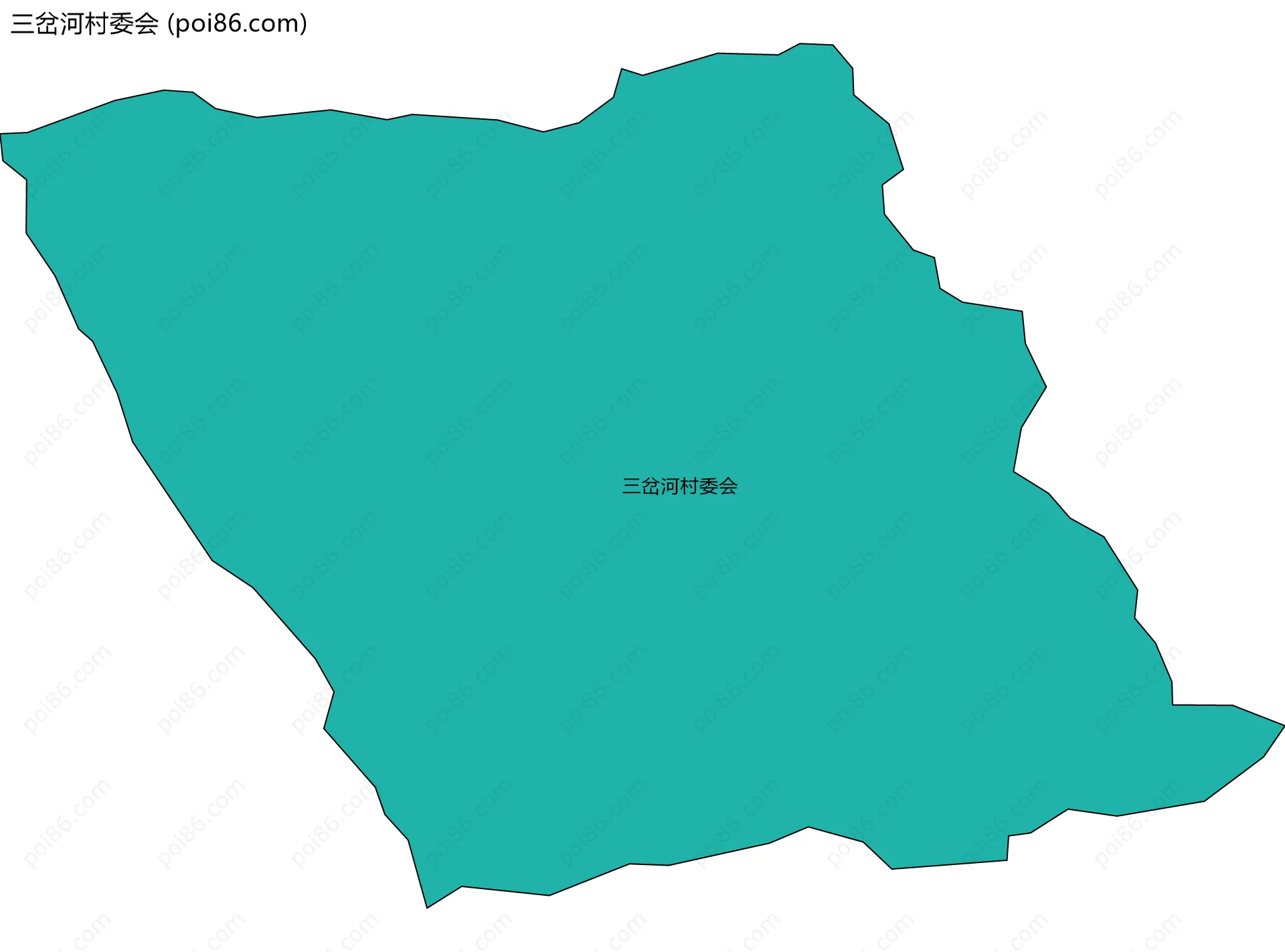 三岔河村委会边界地图