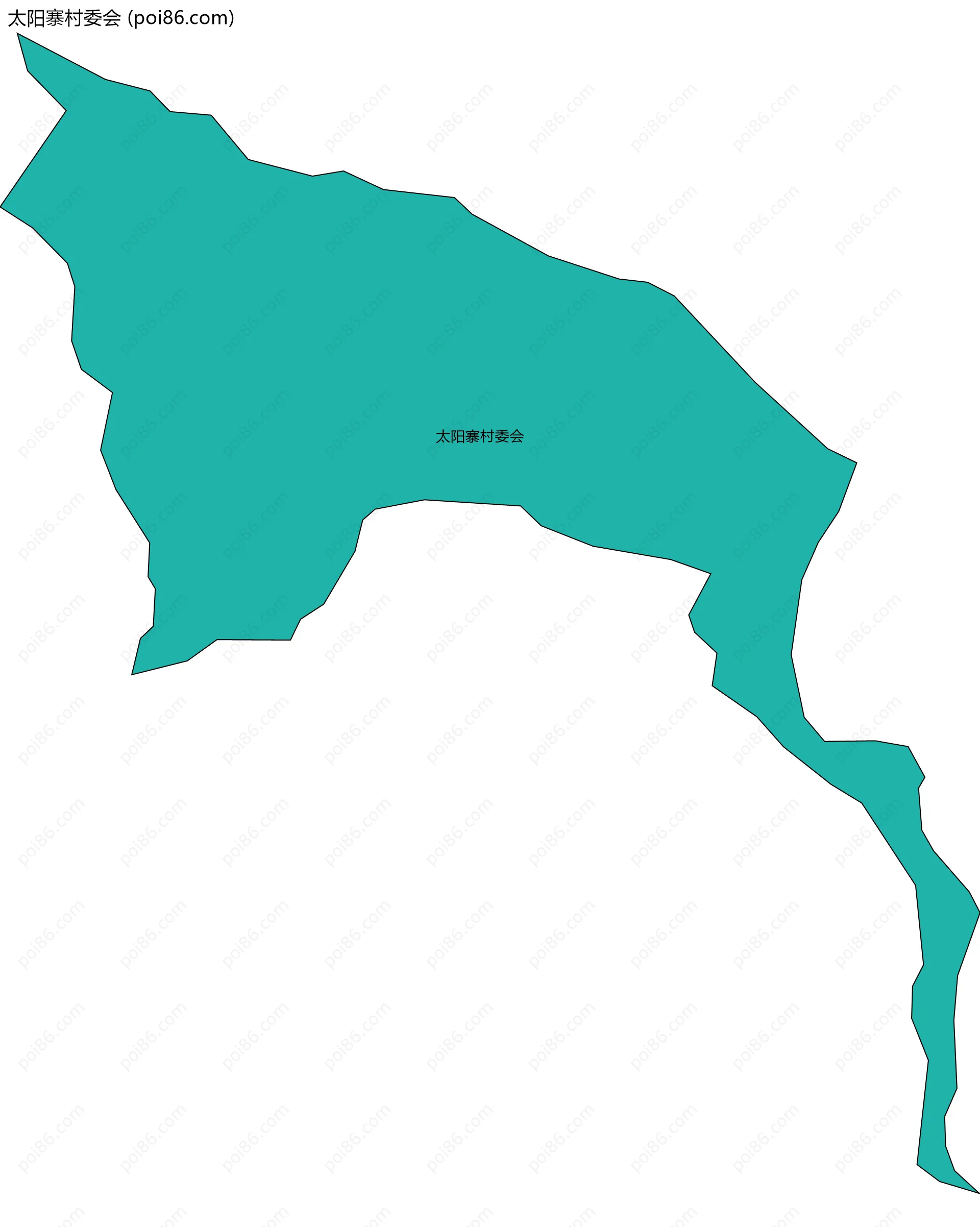 太阳寨村委会边界地图