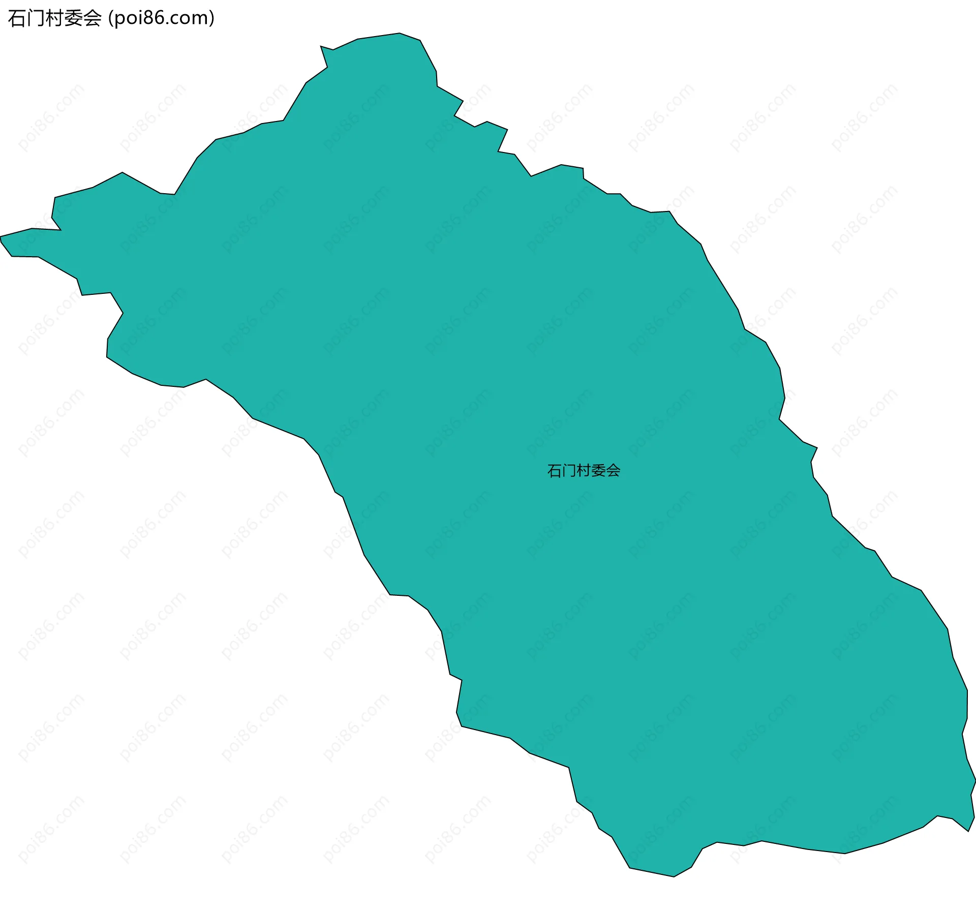 石门村委会边界地图