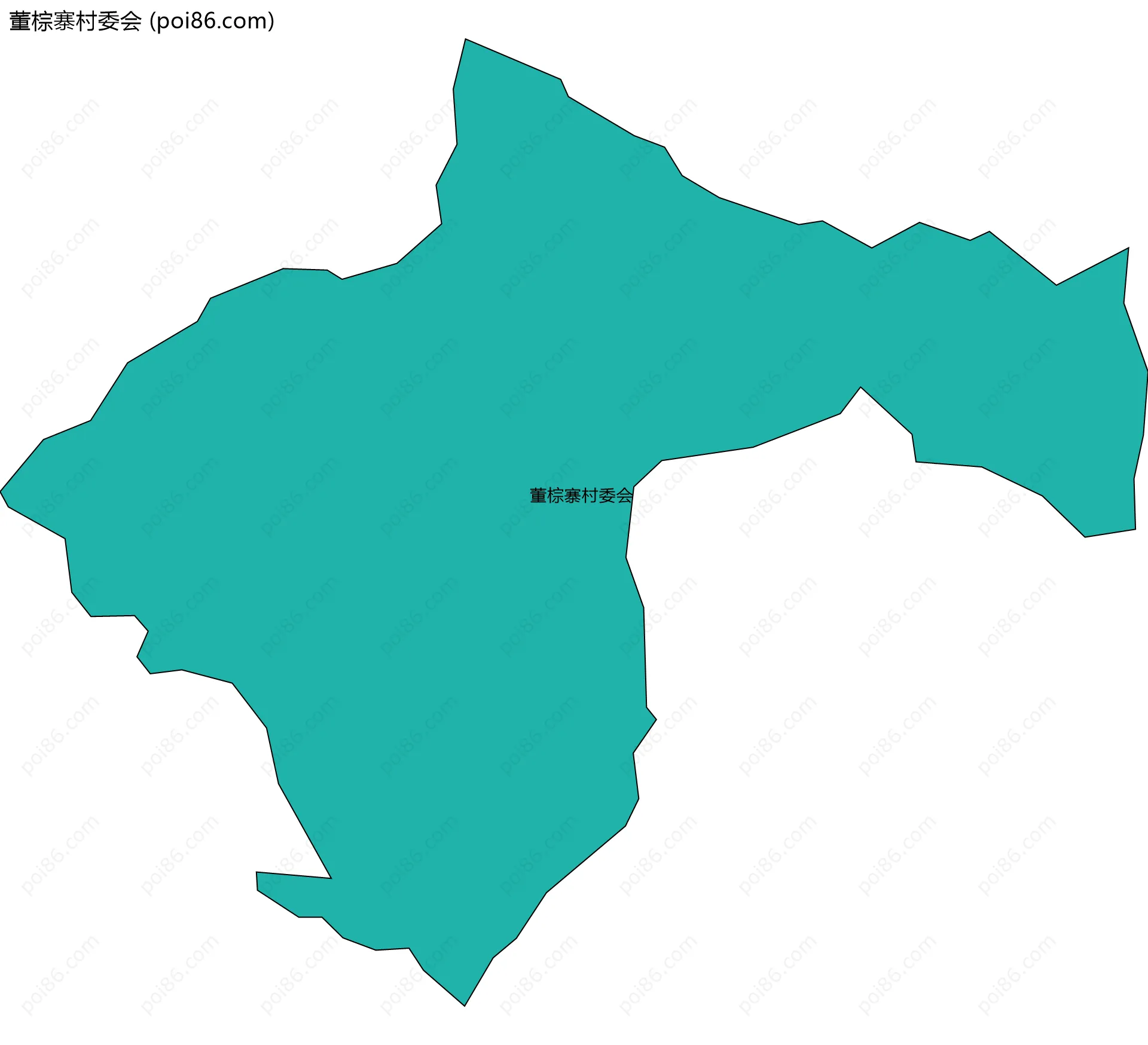 董棕寨村委会边界地图