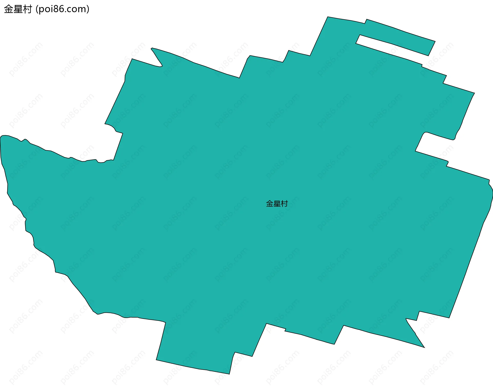 金星村边界地图